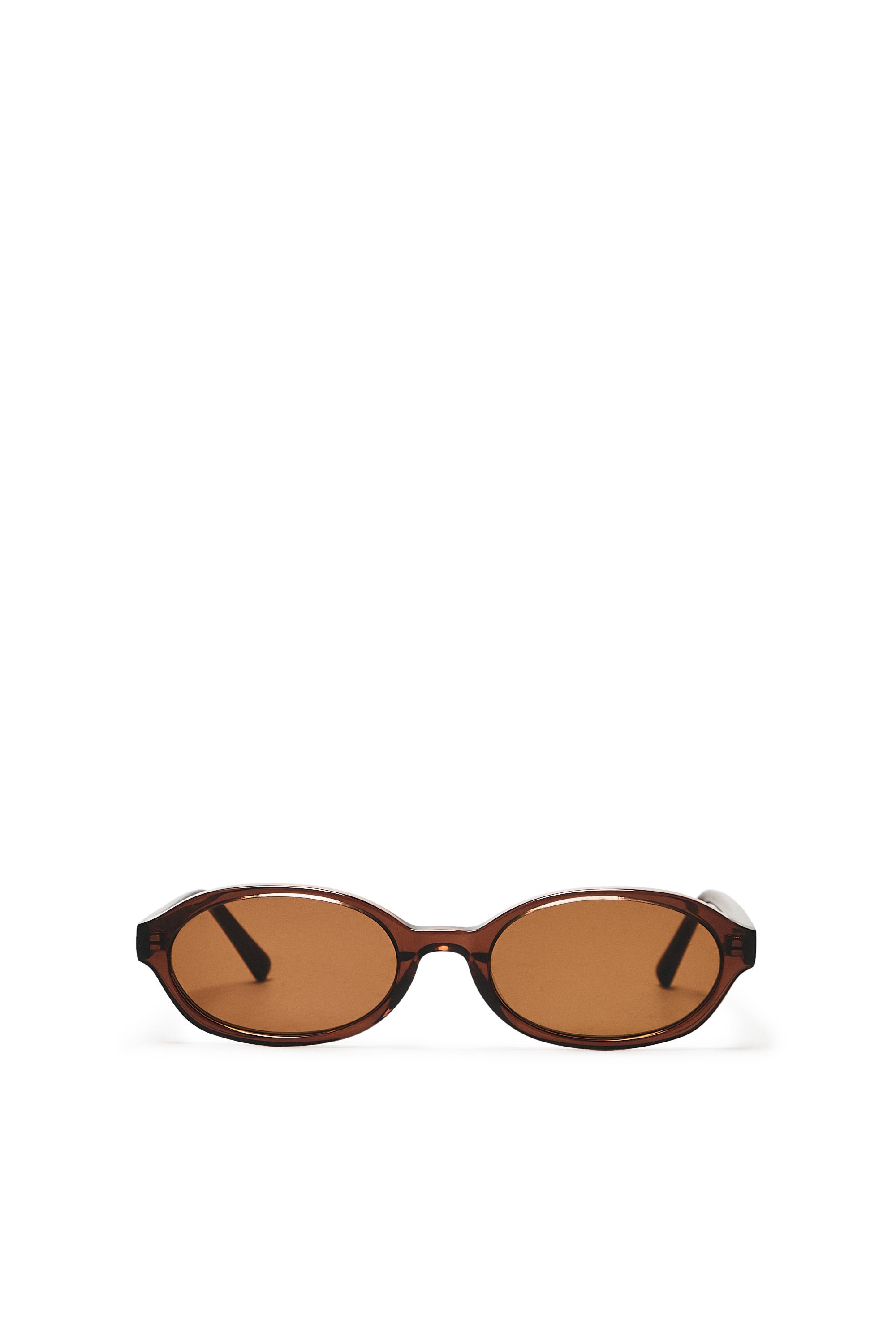 Round sunglasses — BROWN