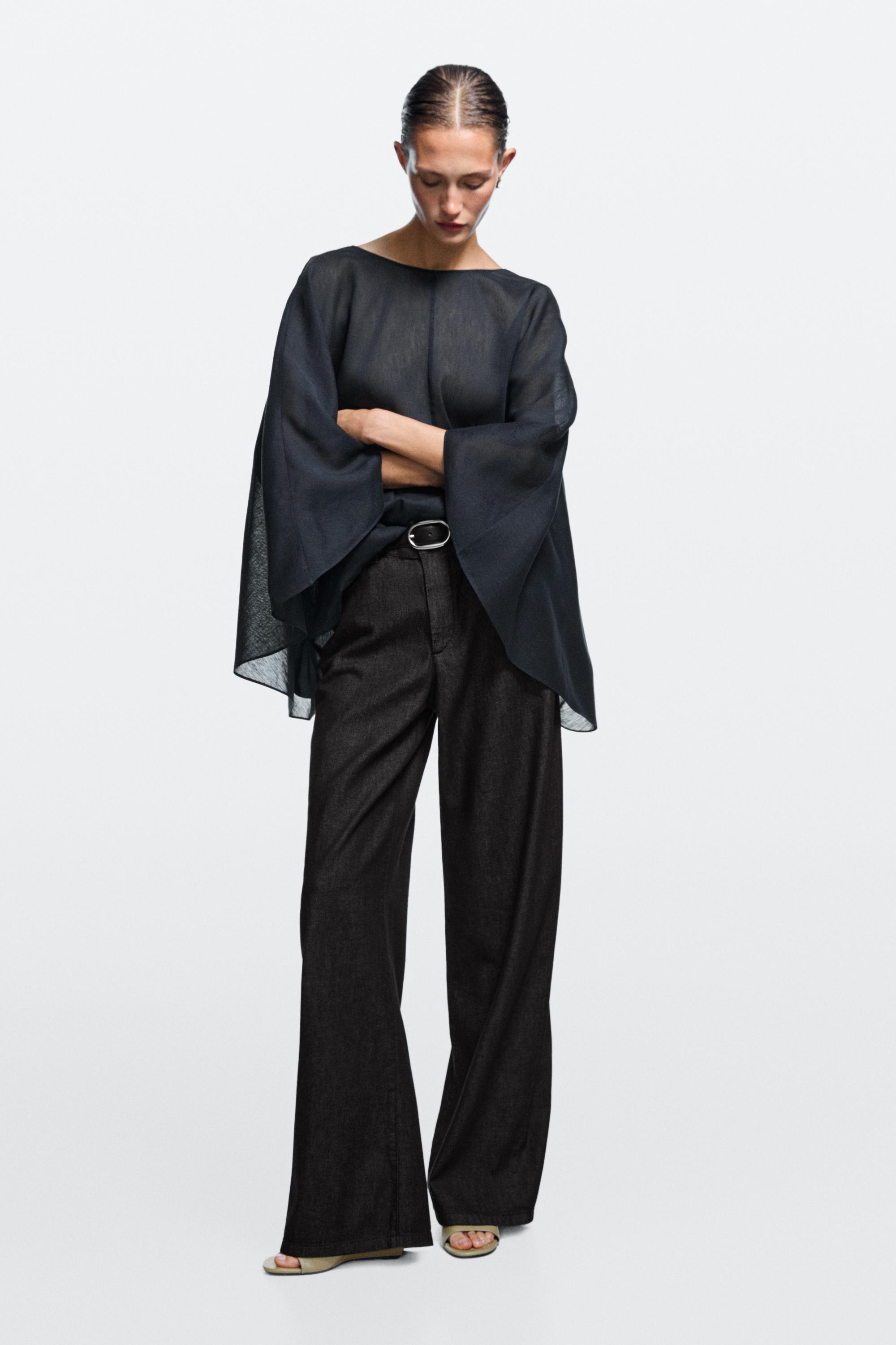 Barrel fit jeans — BLACK