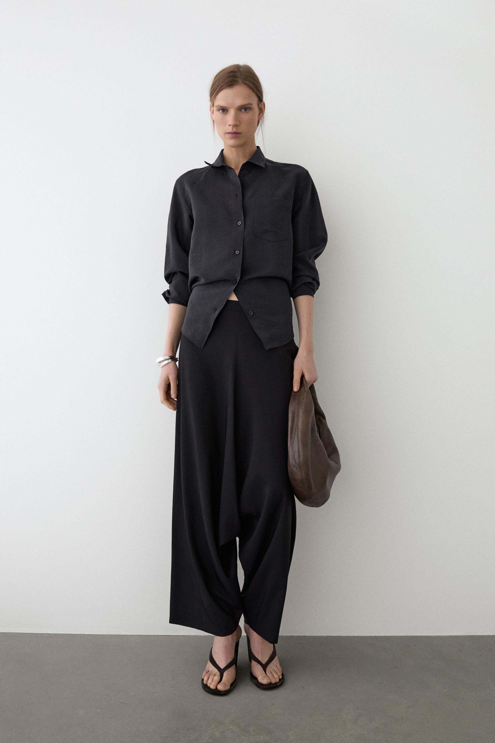Flowing technical shirt — DARK NAVY