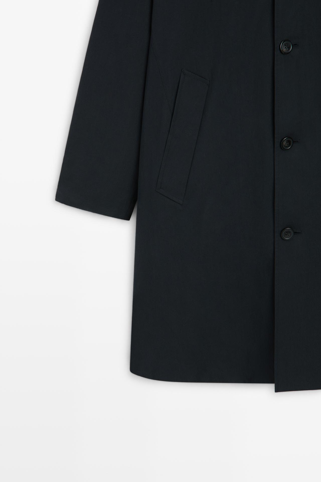 Long reversible technical parka — DARK NAVY