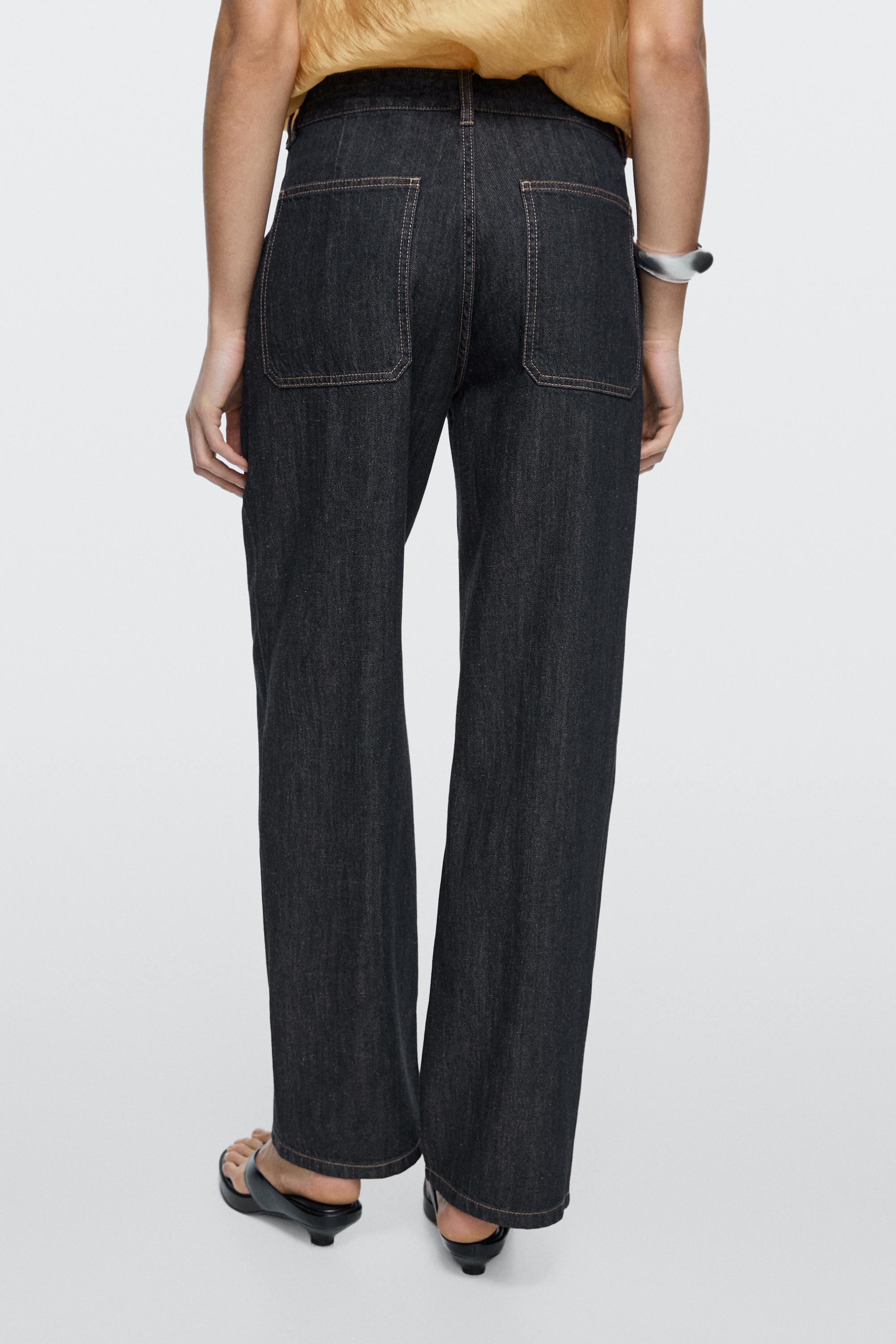 Loose straight-leg jeans — DARK BLUE