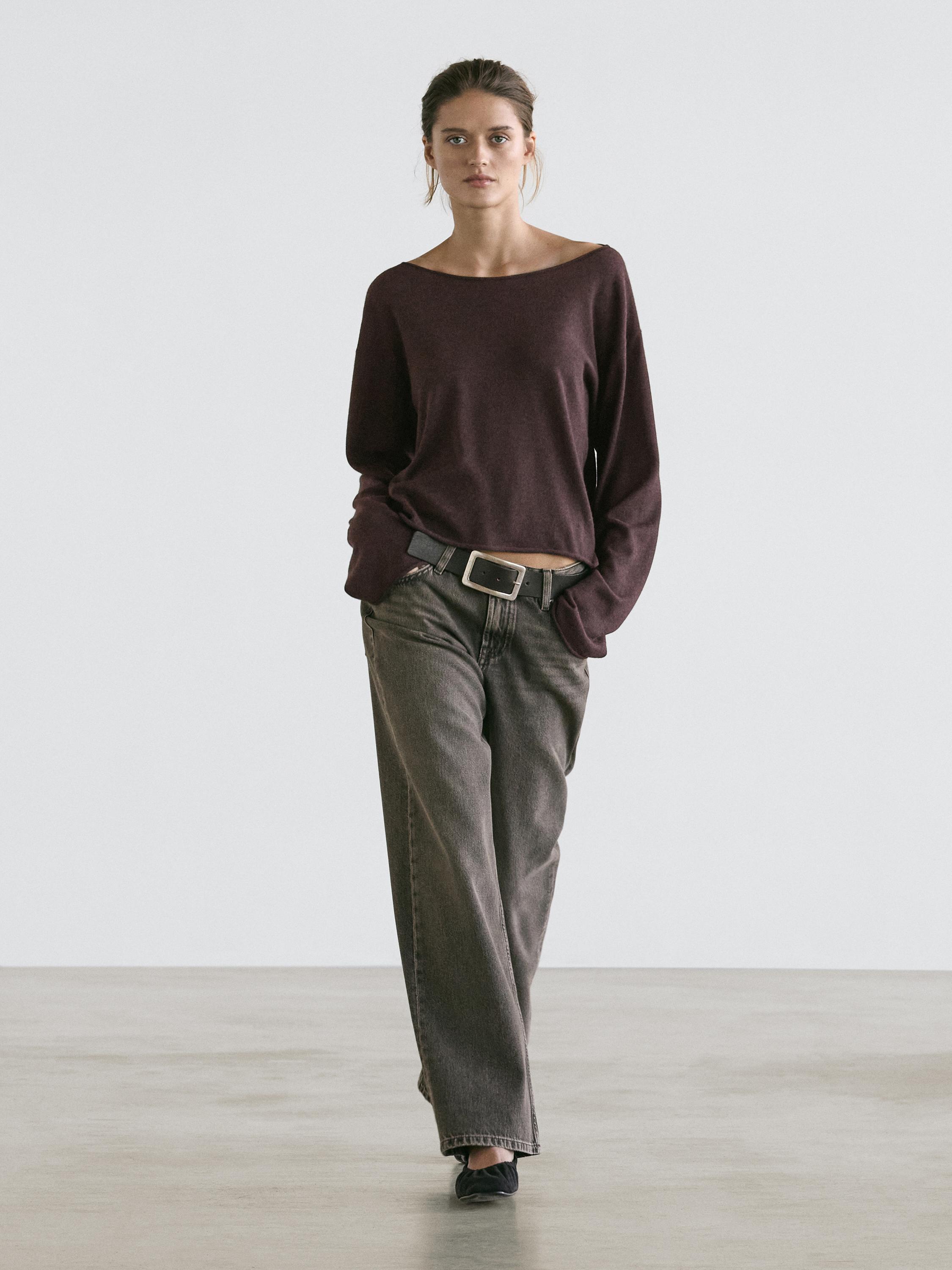 سويتر محاك صوف 100%