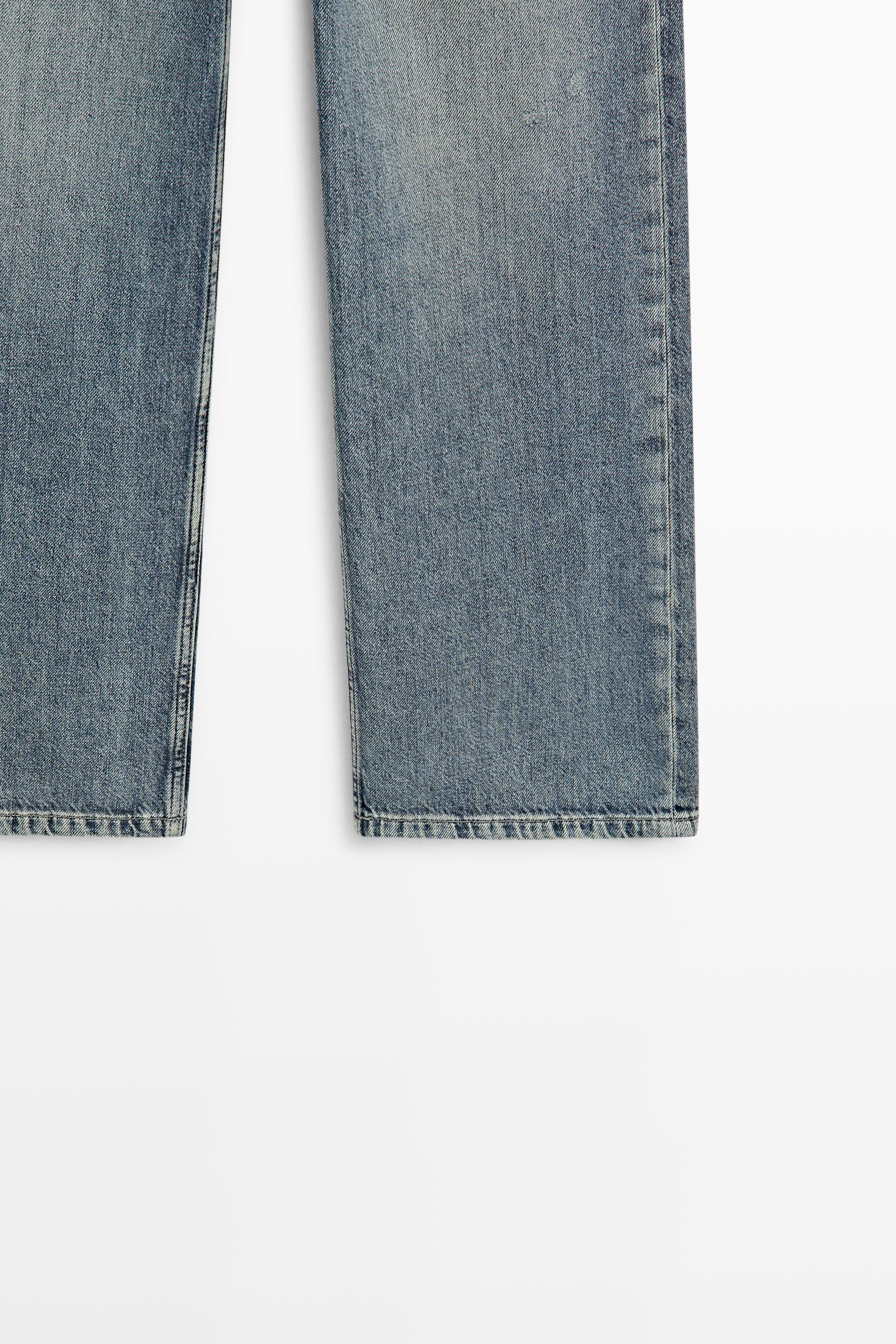 Low-rise straight-leg jeans — MEDIUM BLUE