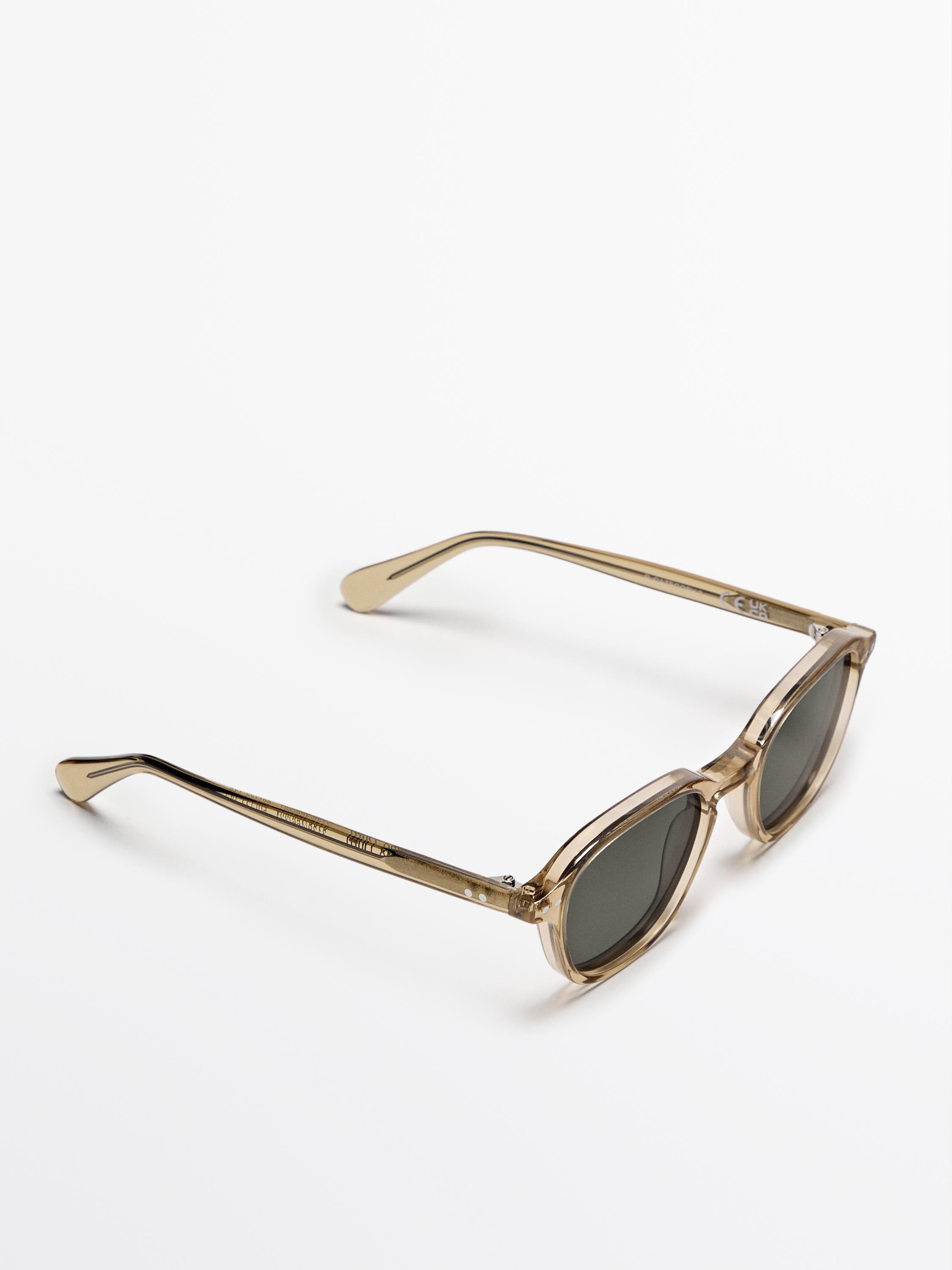 Round resin sunglasses
