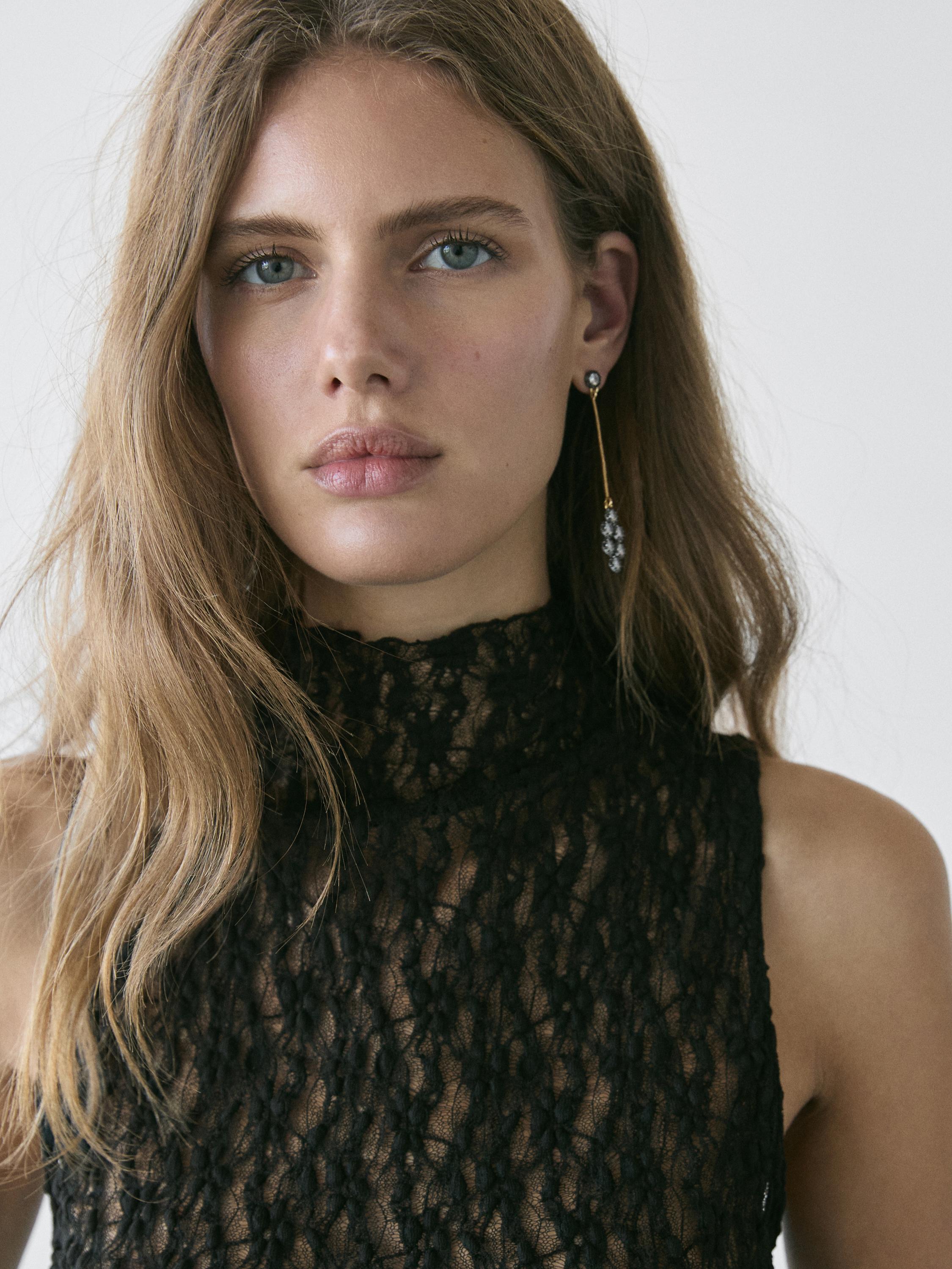 Pendientes antique brillos