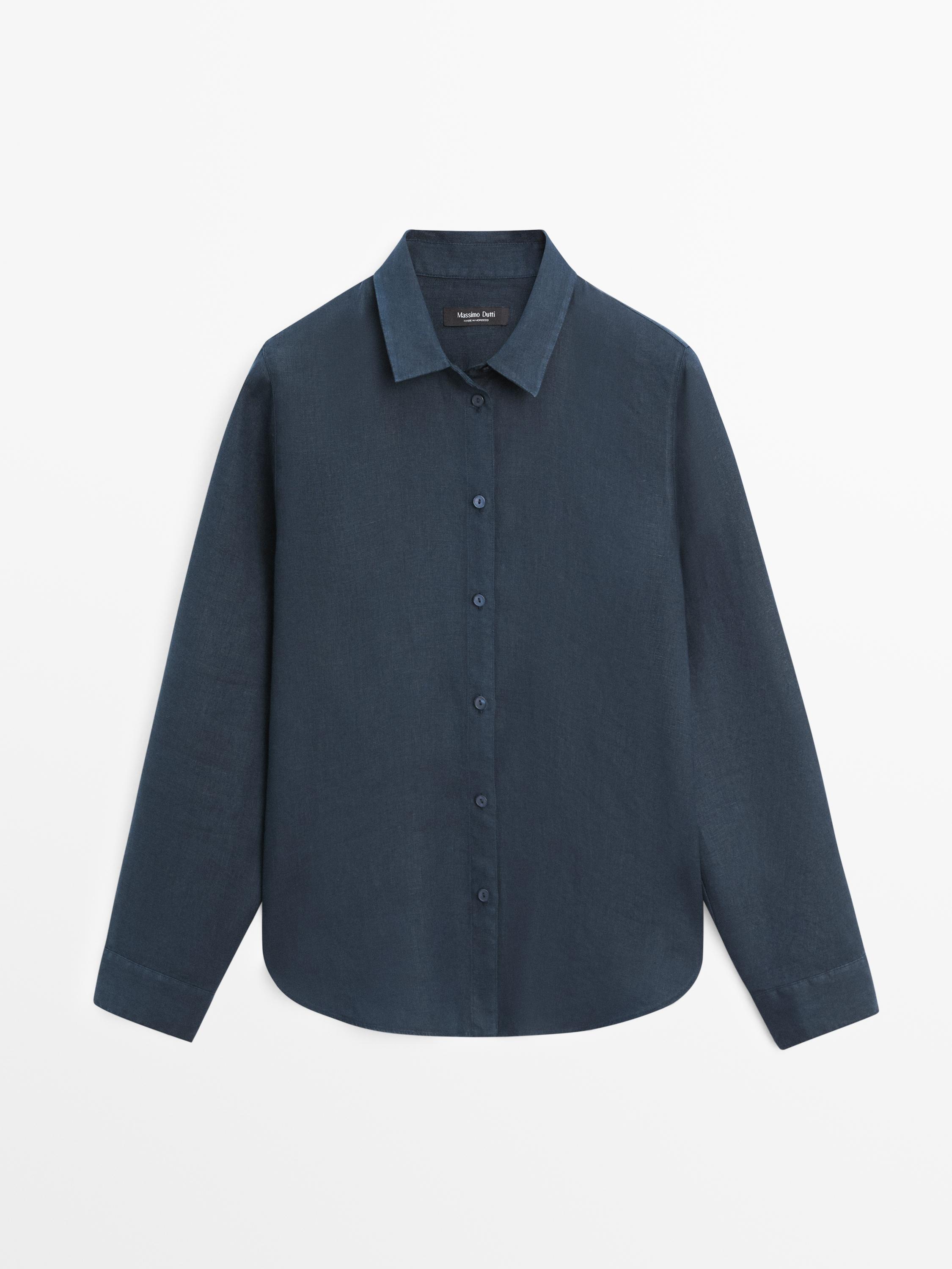 Flowing 100% linen shirt