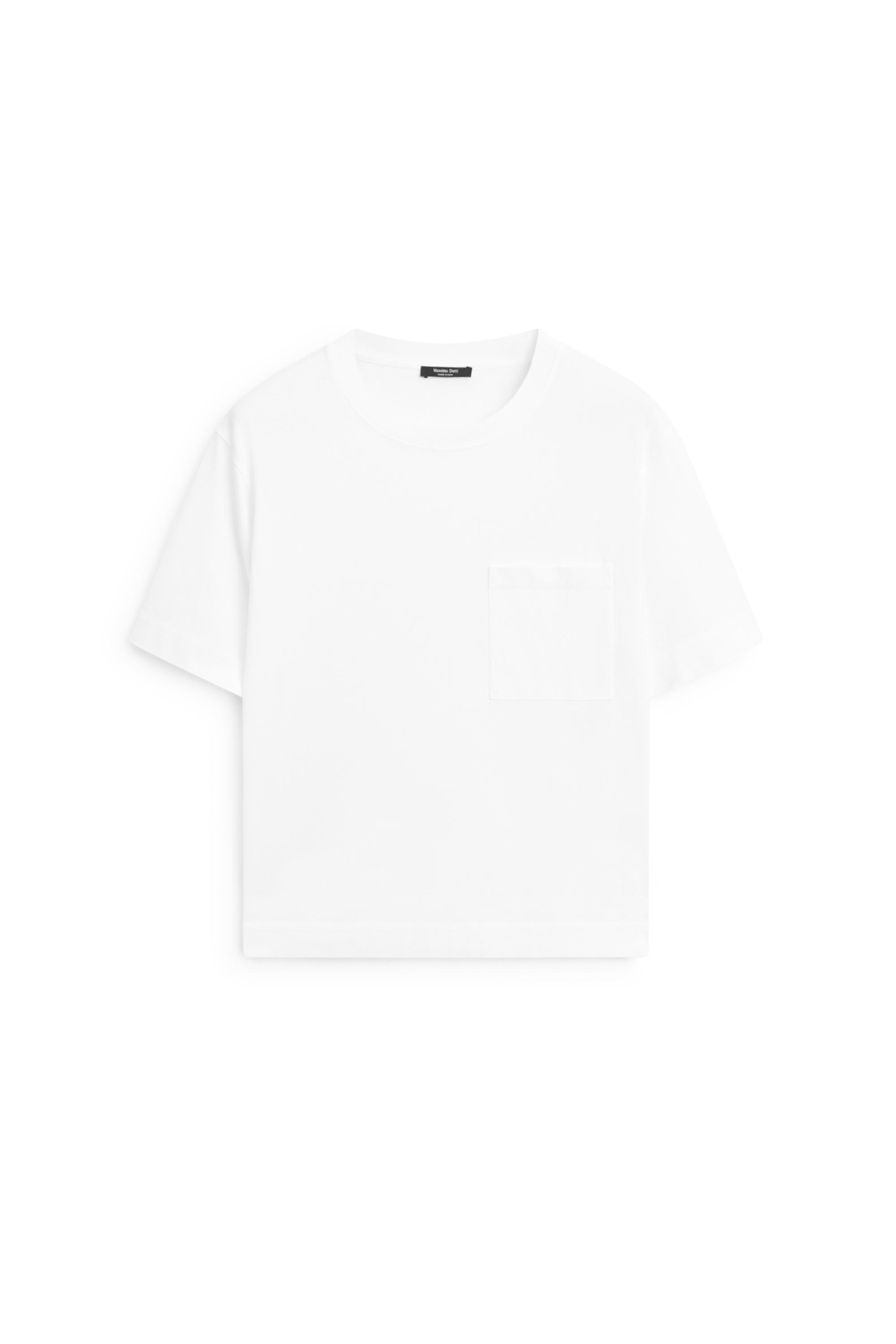Massimo Dutti Cep detaylı kısa kollu t-shirt