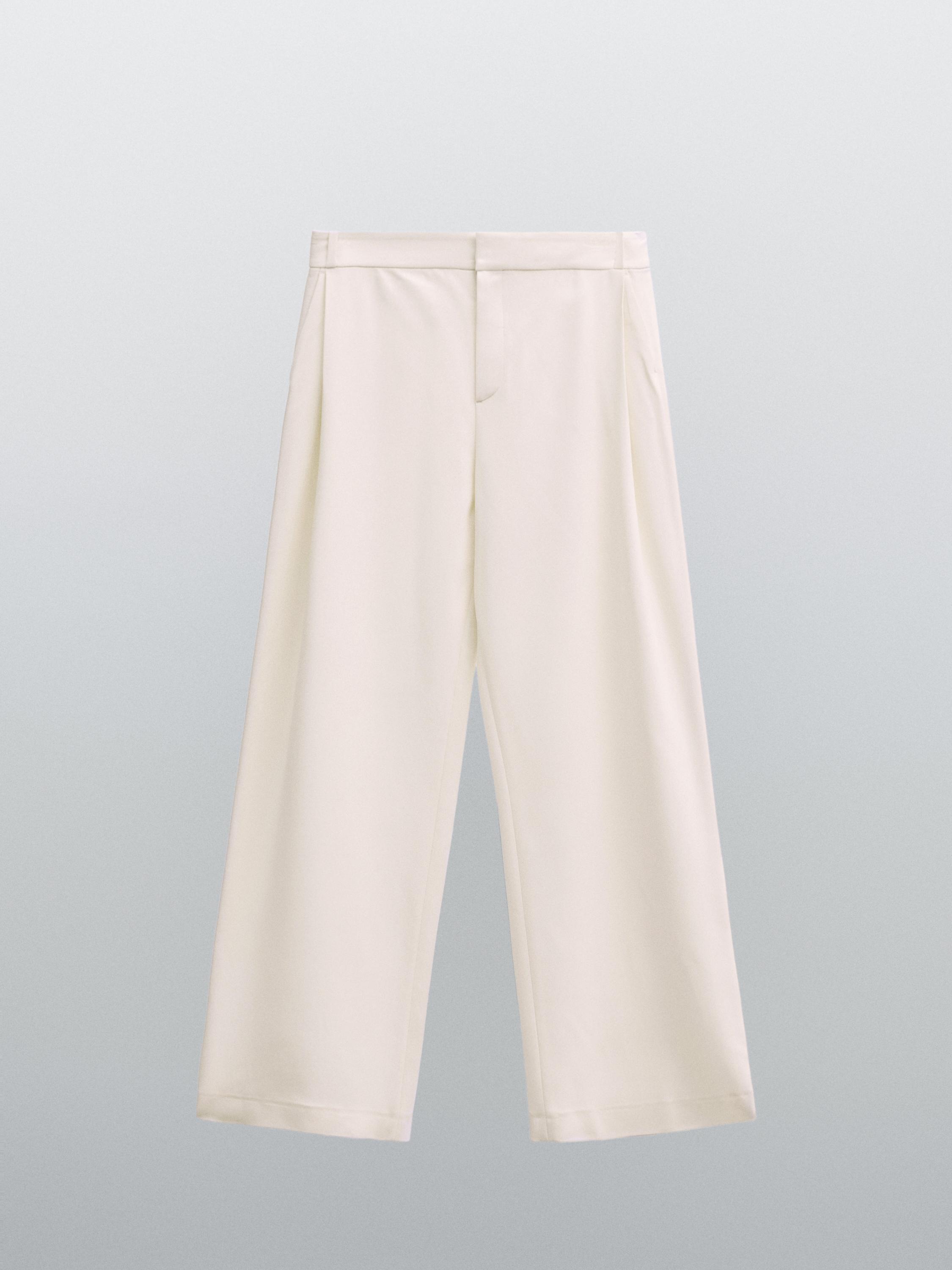 Wide-leg trousers with darts - STUDIO