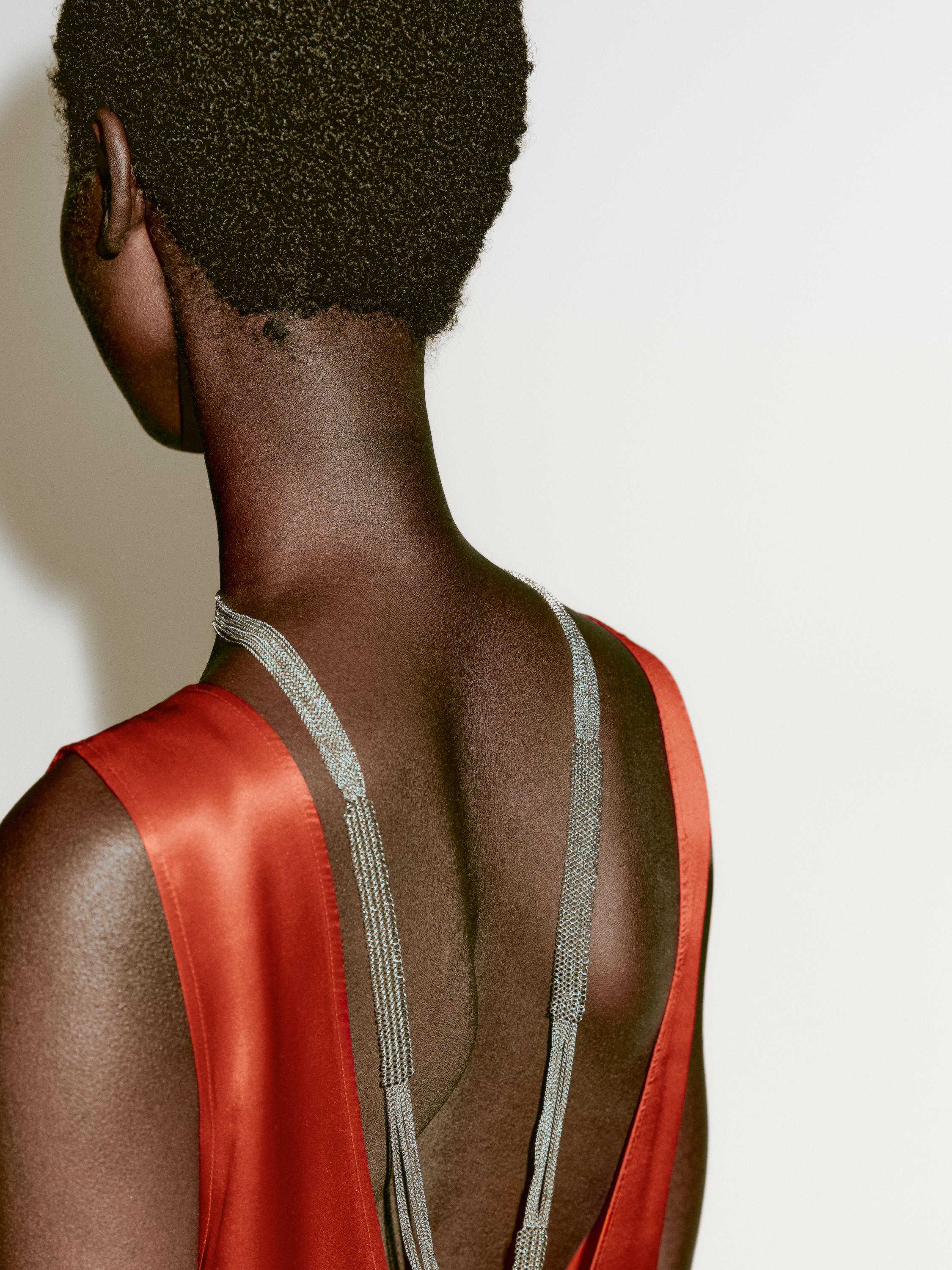 Draped asymmetric silk dress - Limited Edition