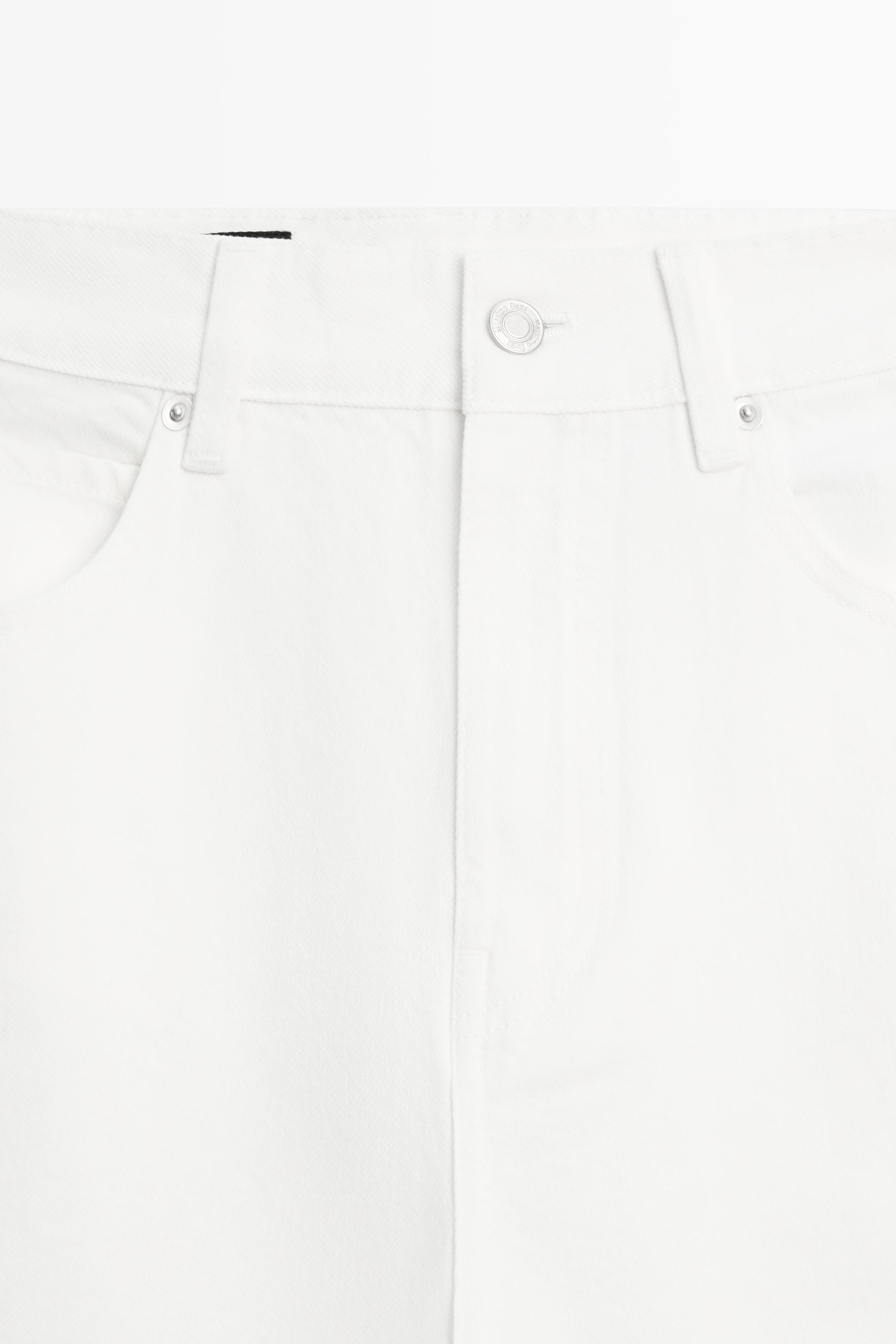 High-waist wide-leg jeans — Off white