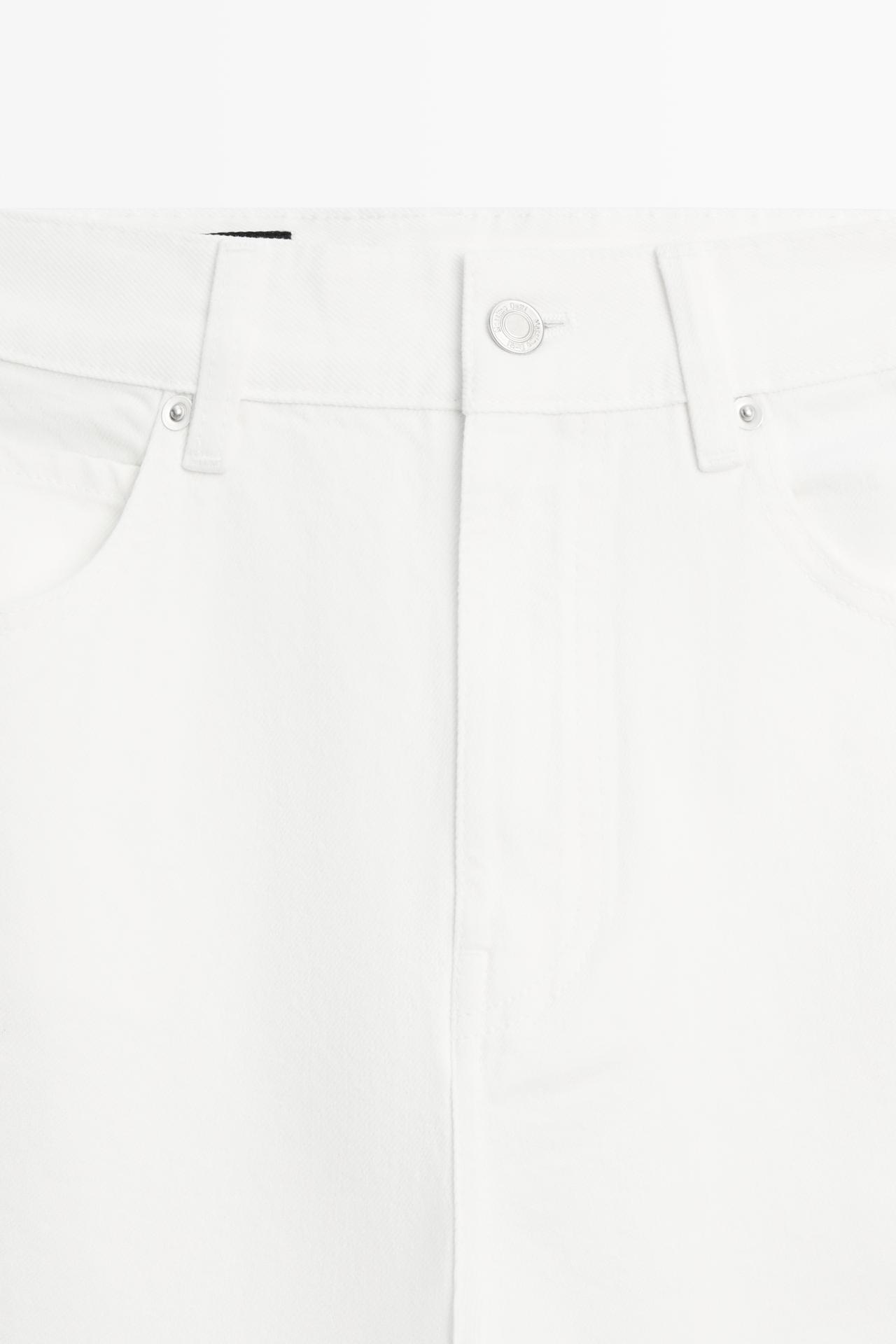 High-waist wide-leg jeans — Off white