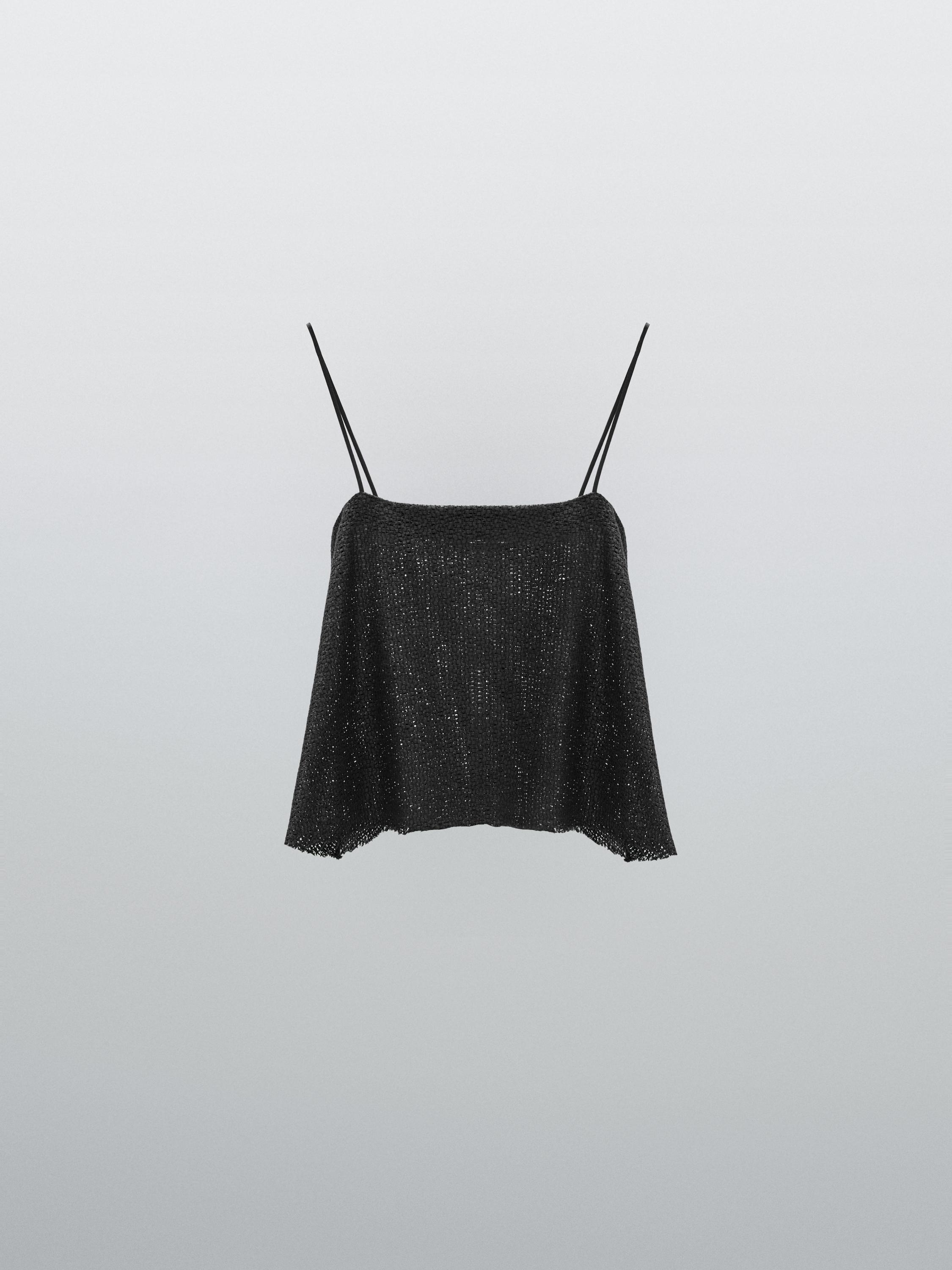 Top fluído escote recto - STUDIO