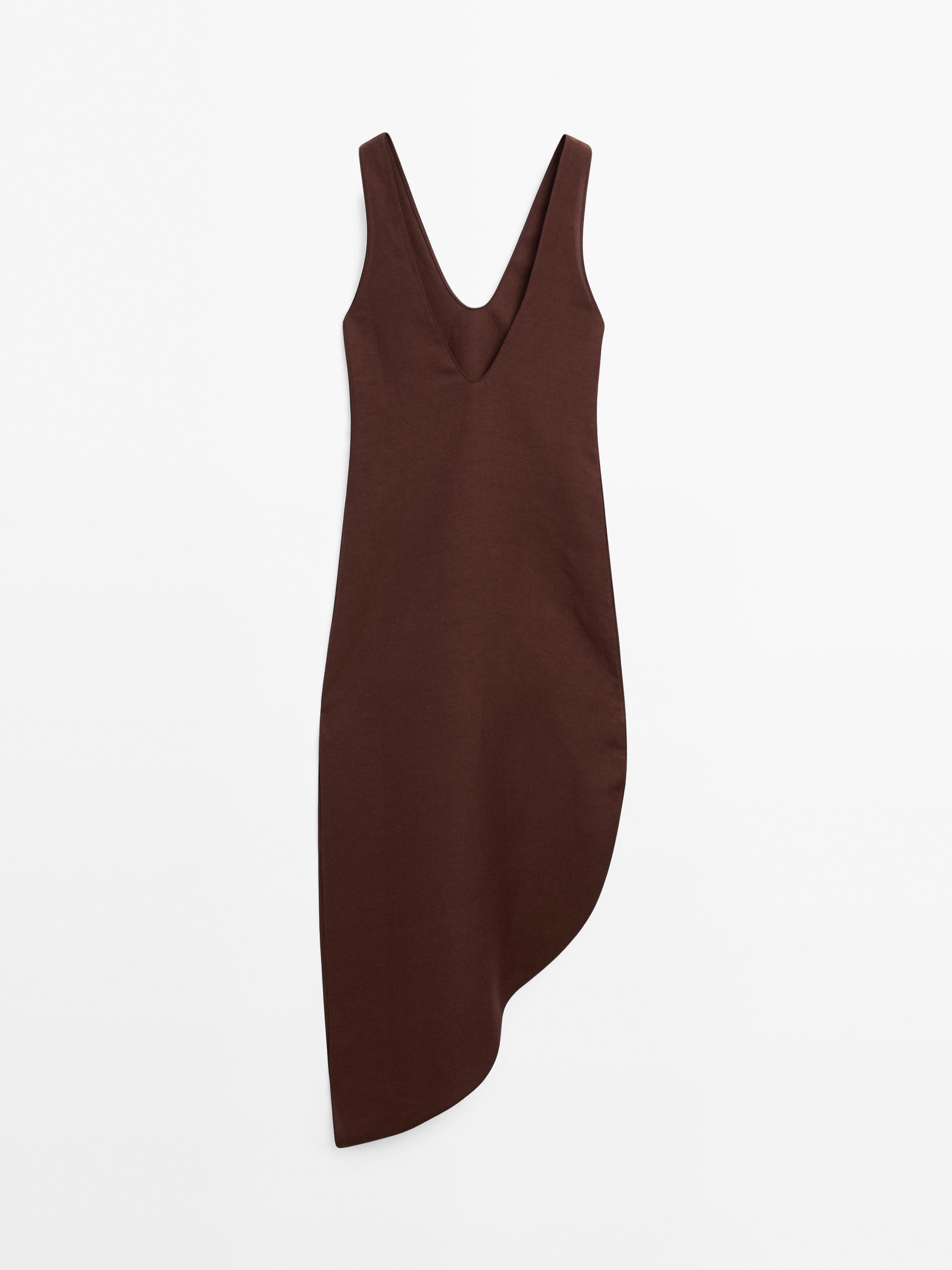 Midi dress with asymmetric hem - Limited Edition