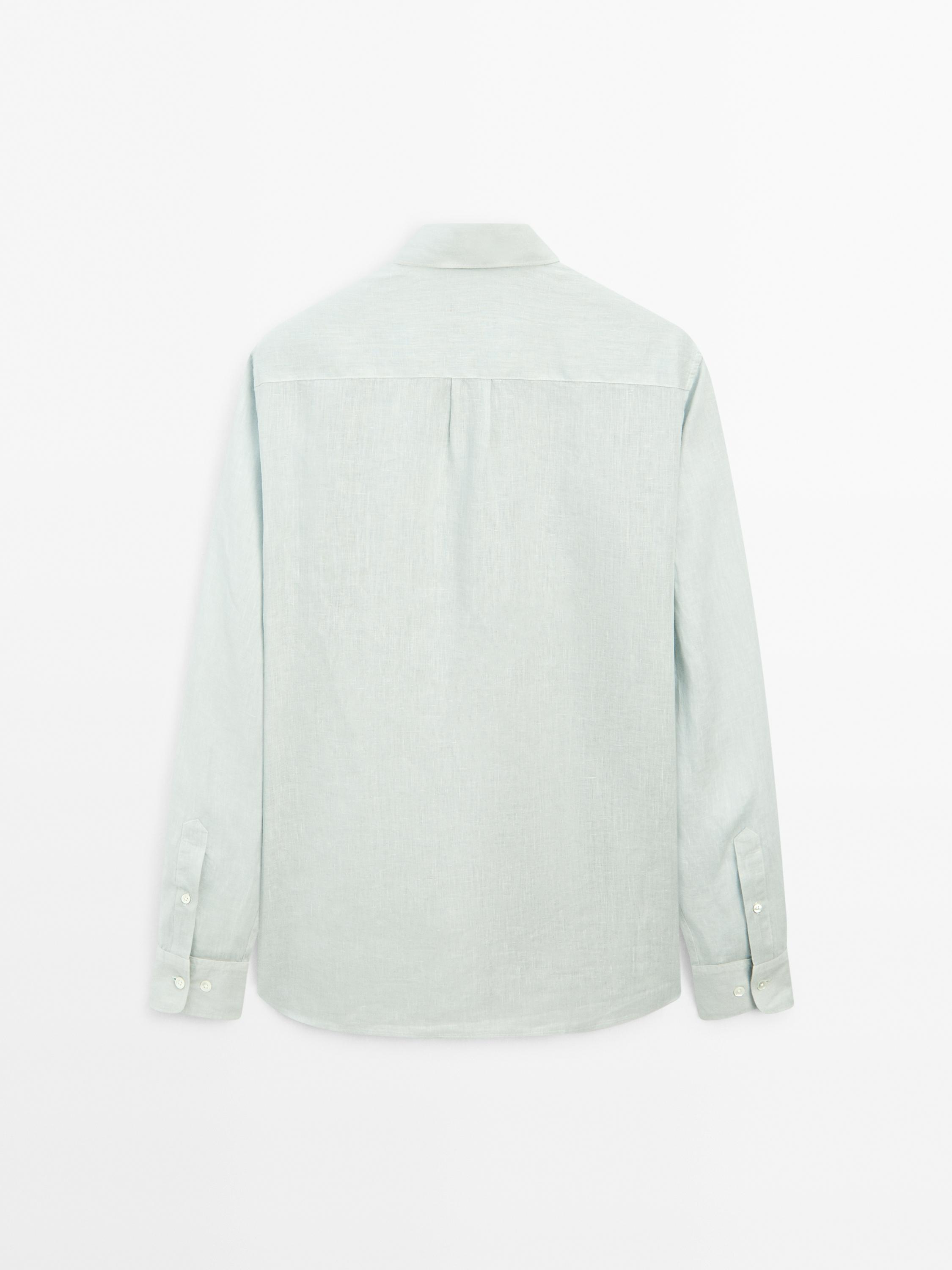 100% linen regular fit shirt
