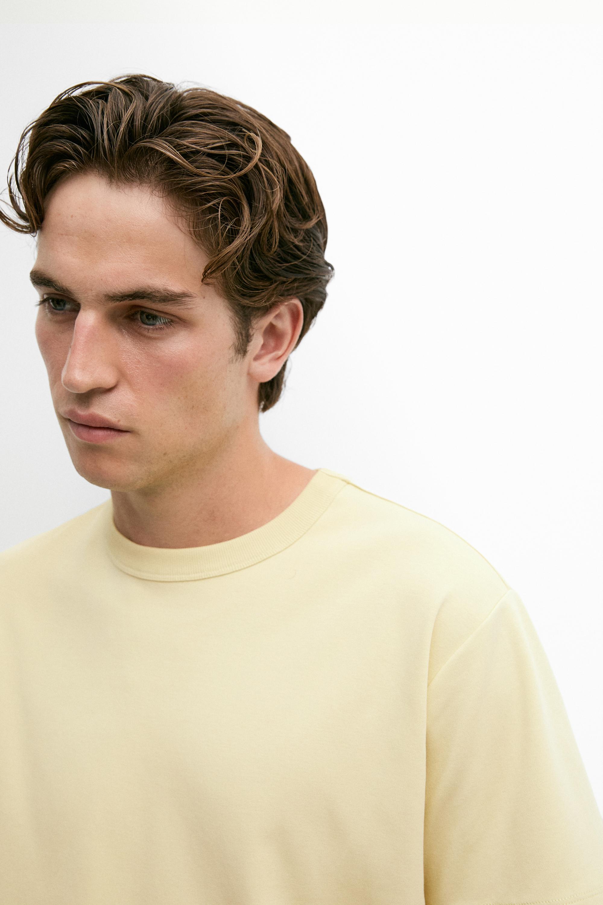 100% cotton short-sleeve T-shirt — LIME