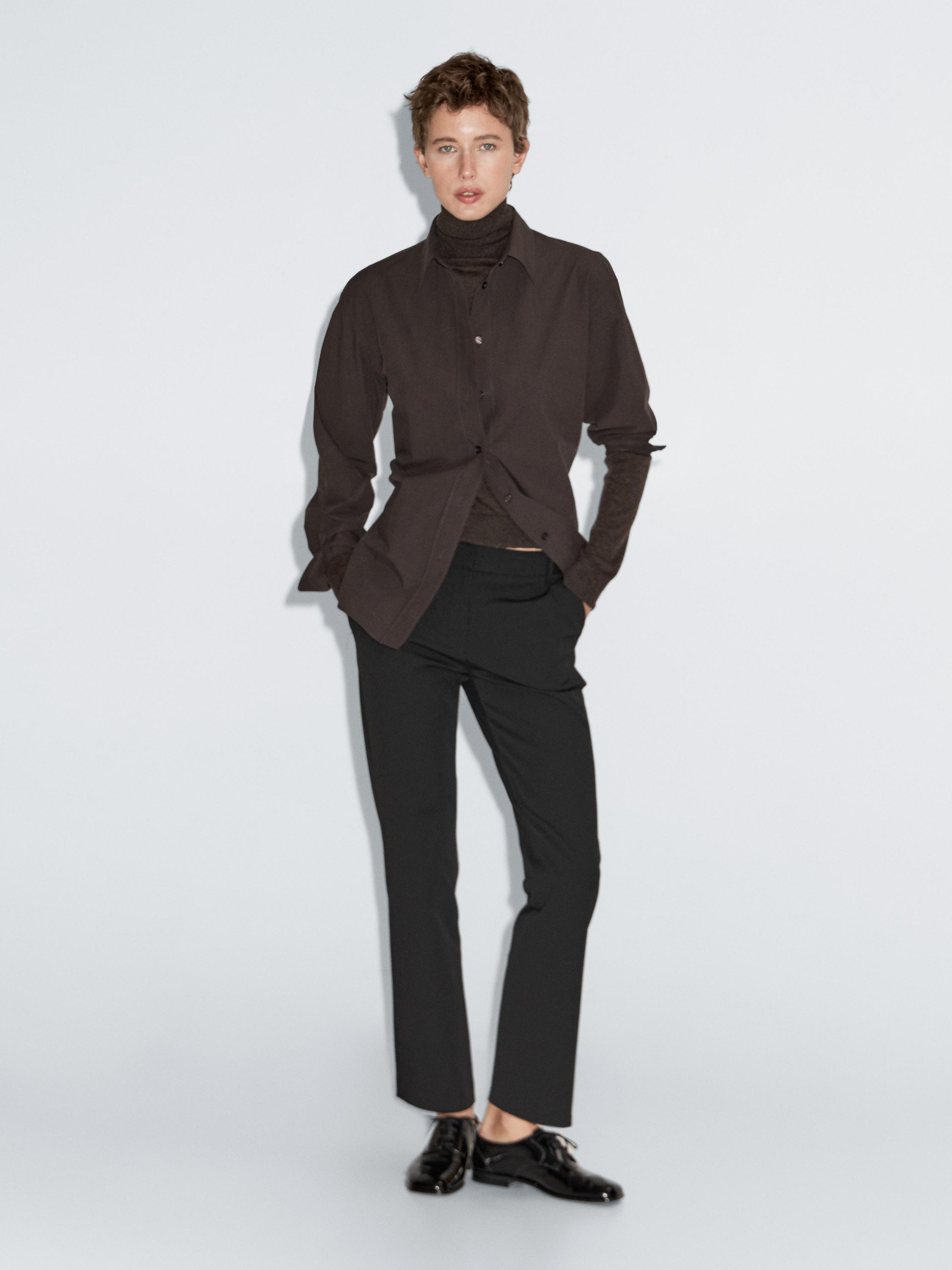 Straight-leg technical trousers