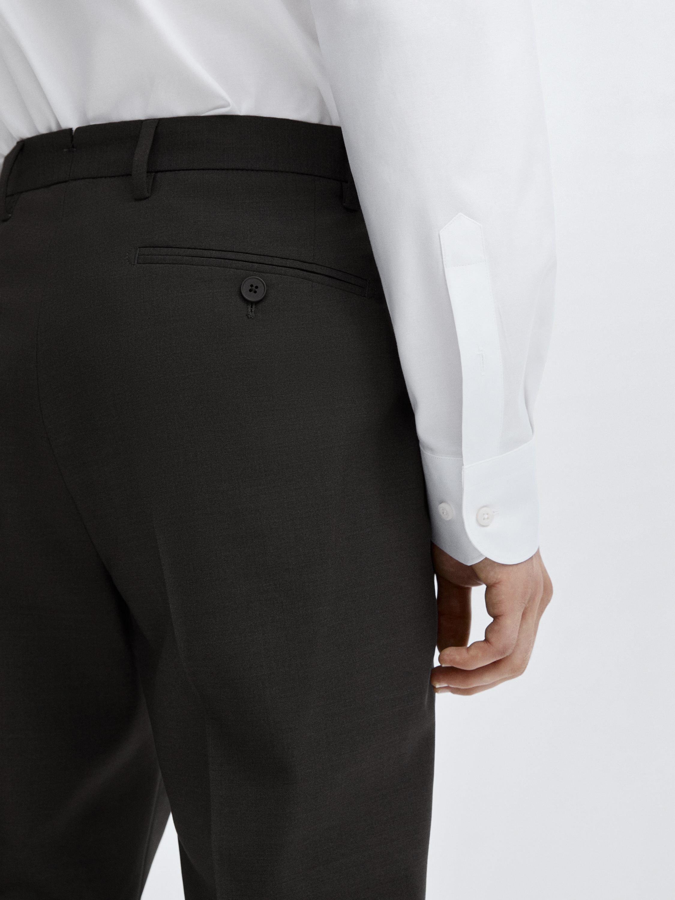 100% wool suit trousers