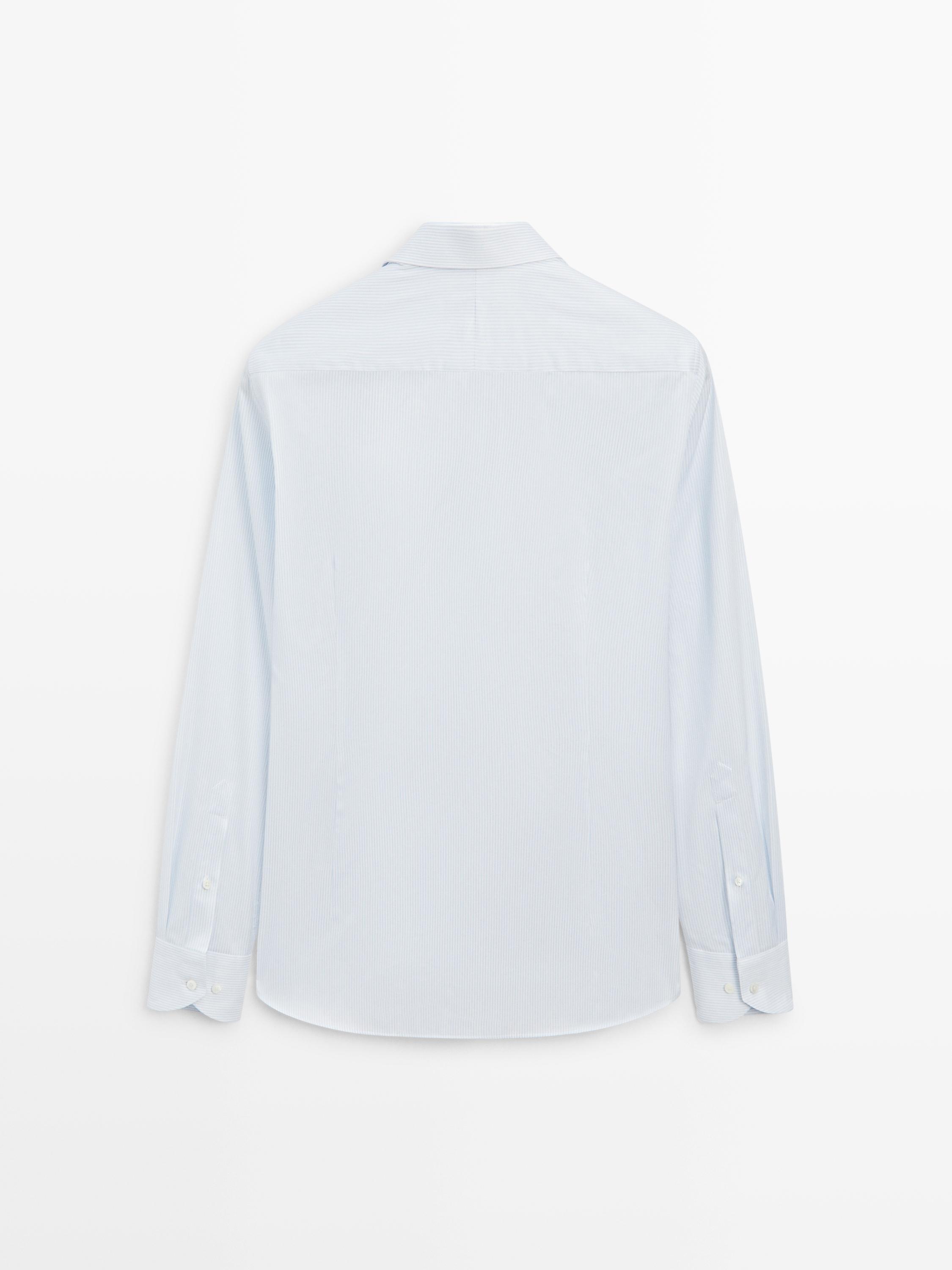 Hemd aus 100 % Baumwolle mit Doppelstreifen