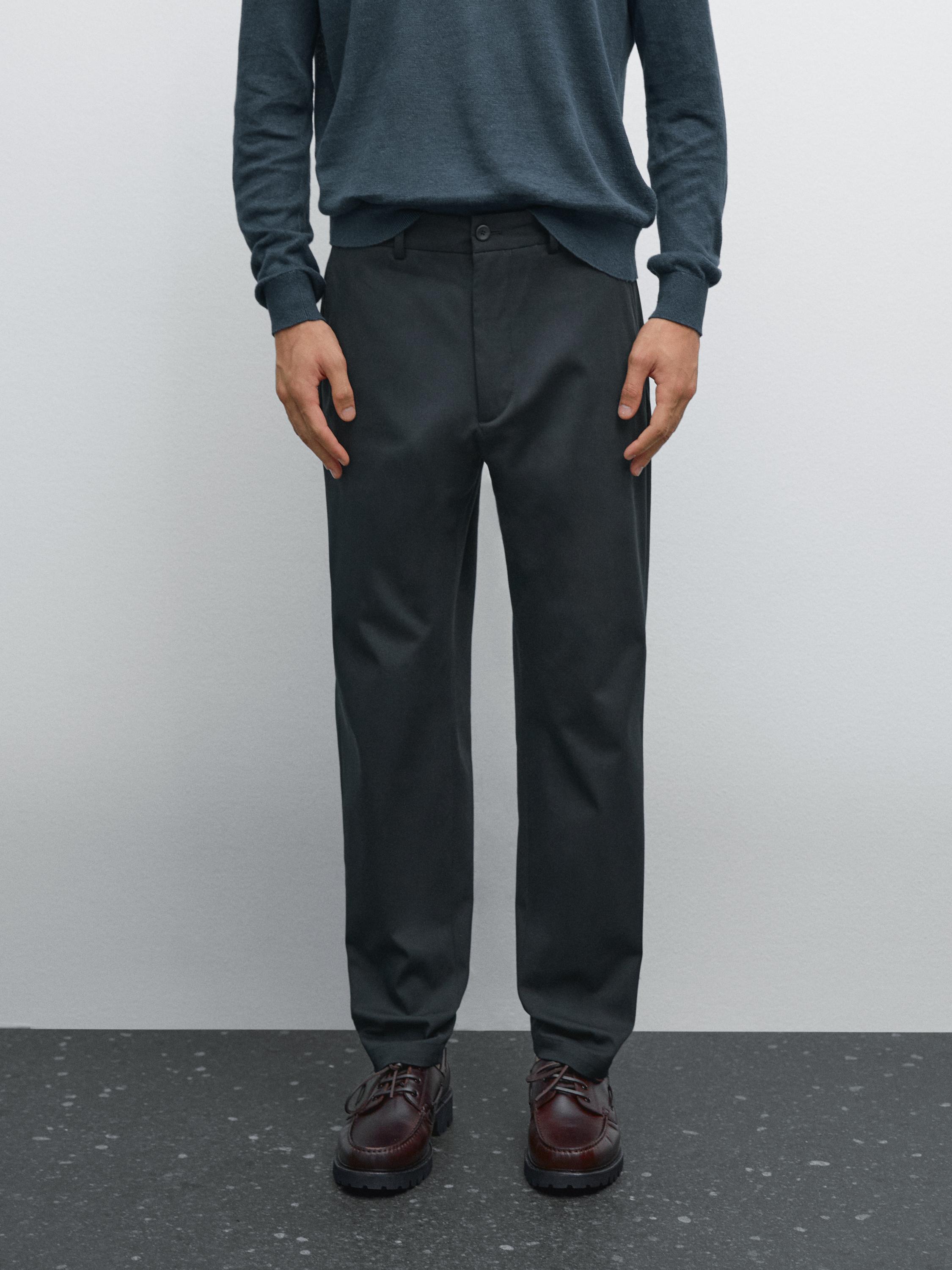 Cotton blend semi joggers