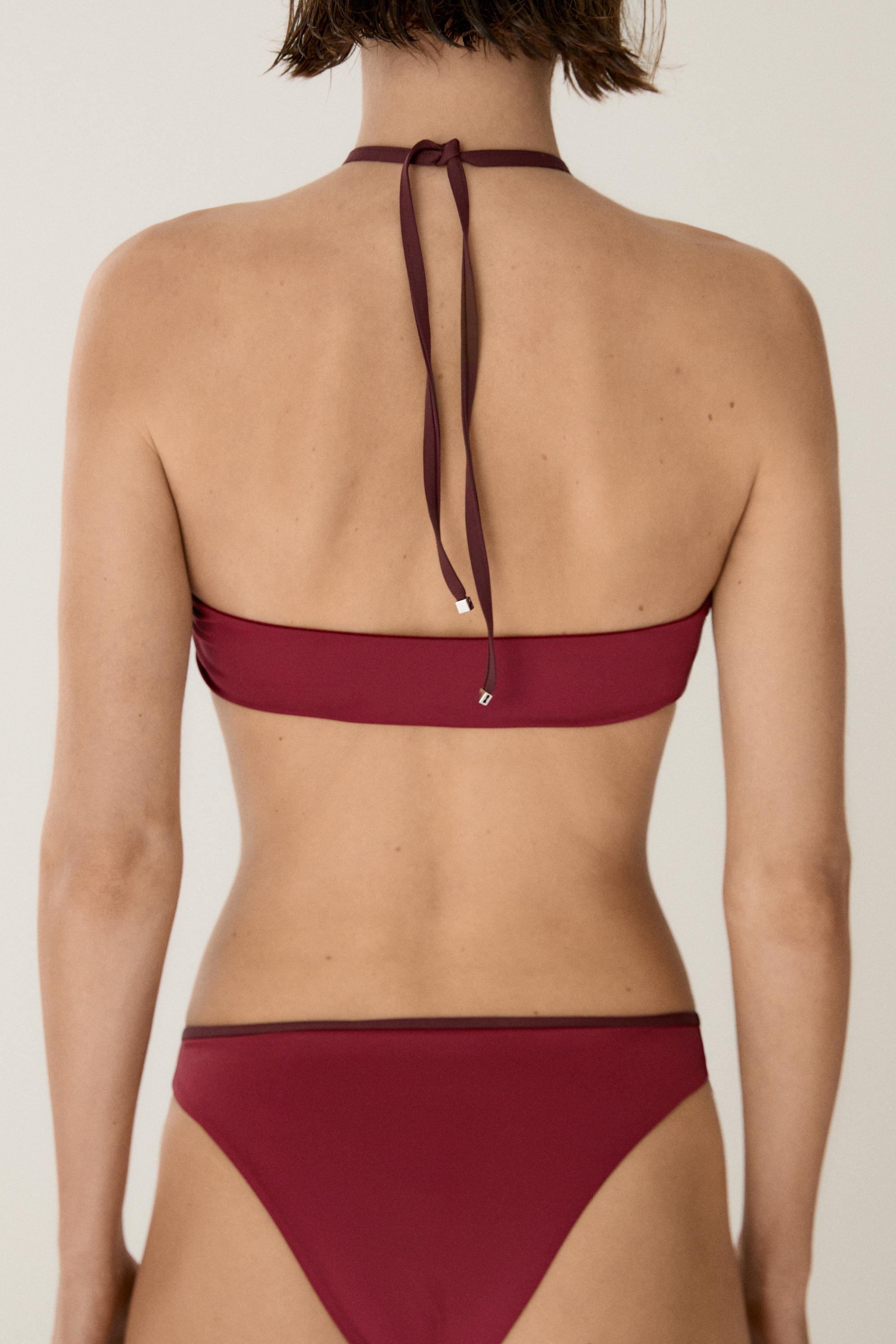 Contrast bikini bottoms — PINK