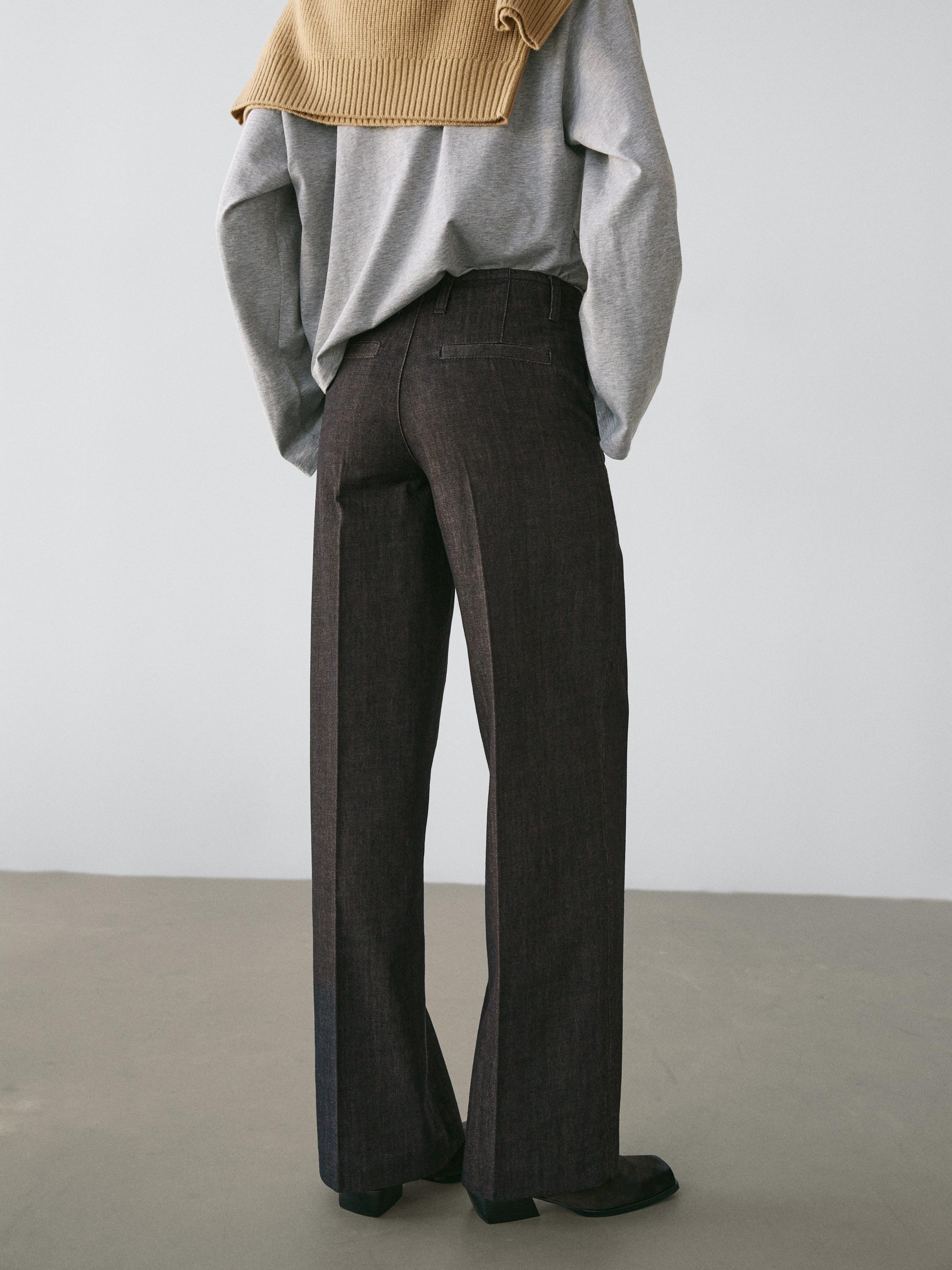 Mid-rise wide-leg jeans — NATURAL GREY