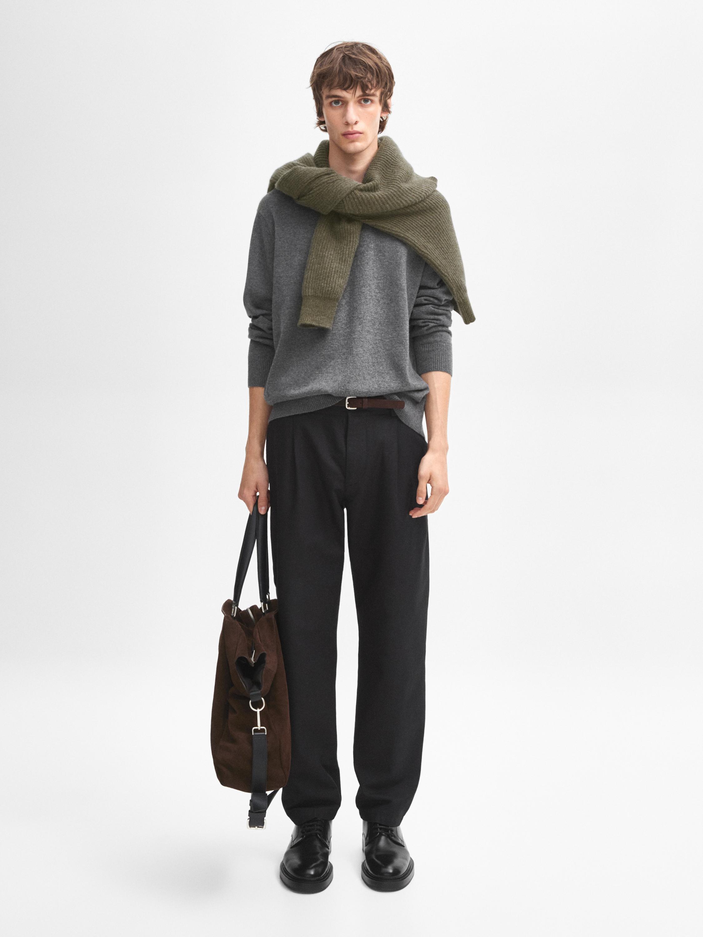 100% cashmere round-neck jumper