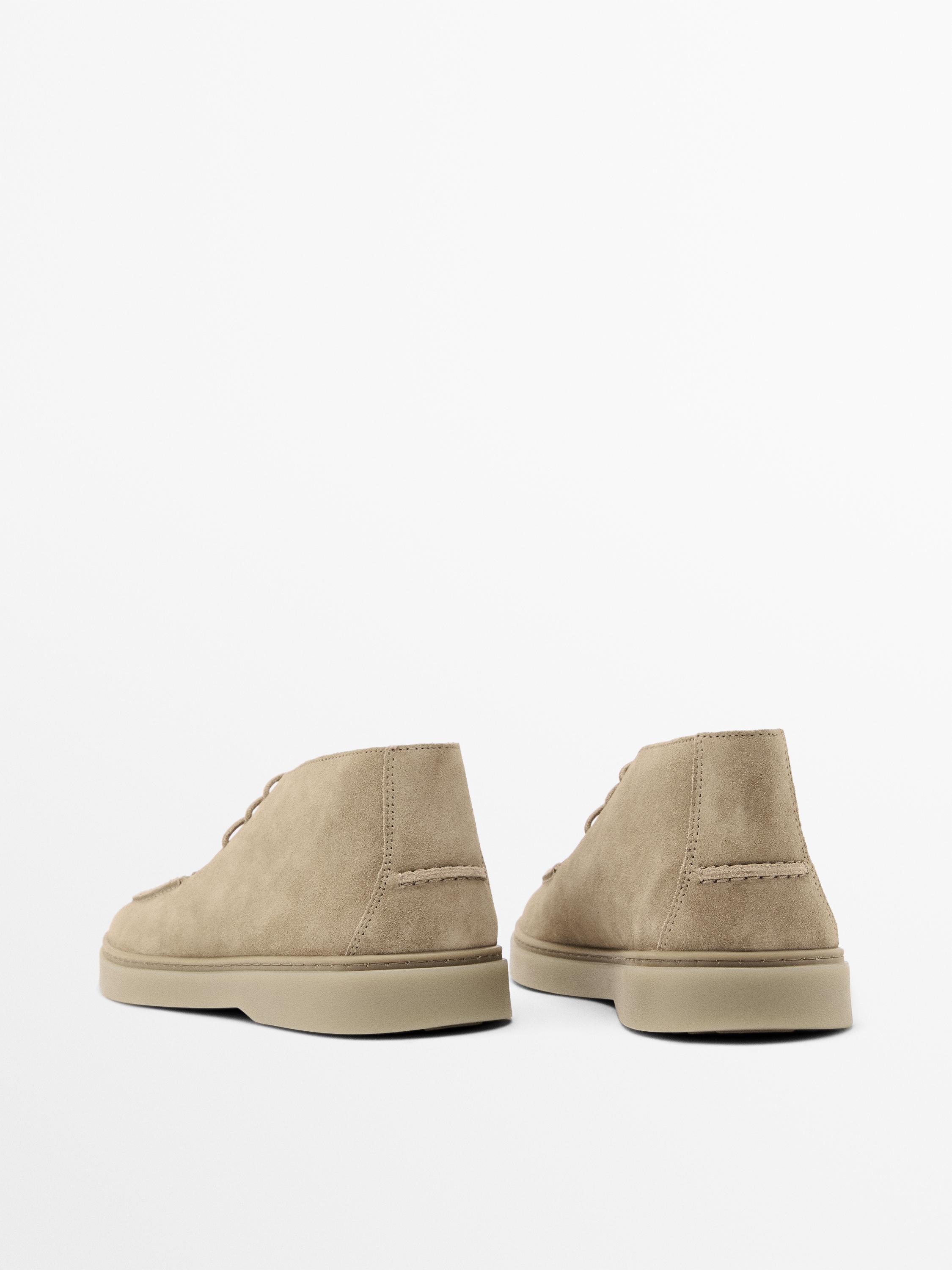 Zapato abotinado soft serraje