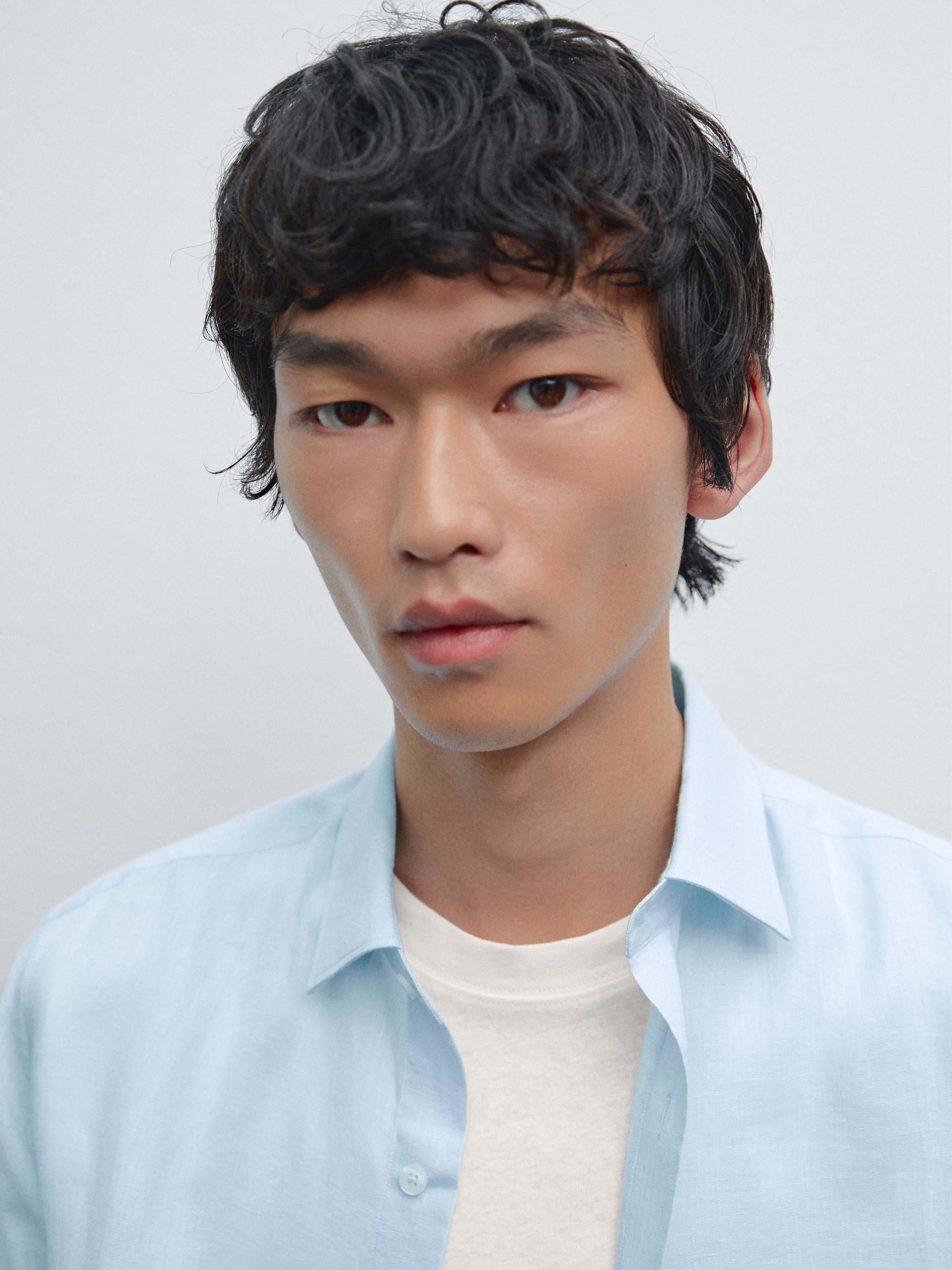 Chemise slim 100 % lin