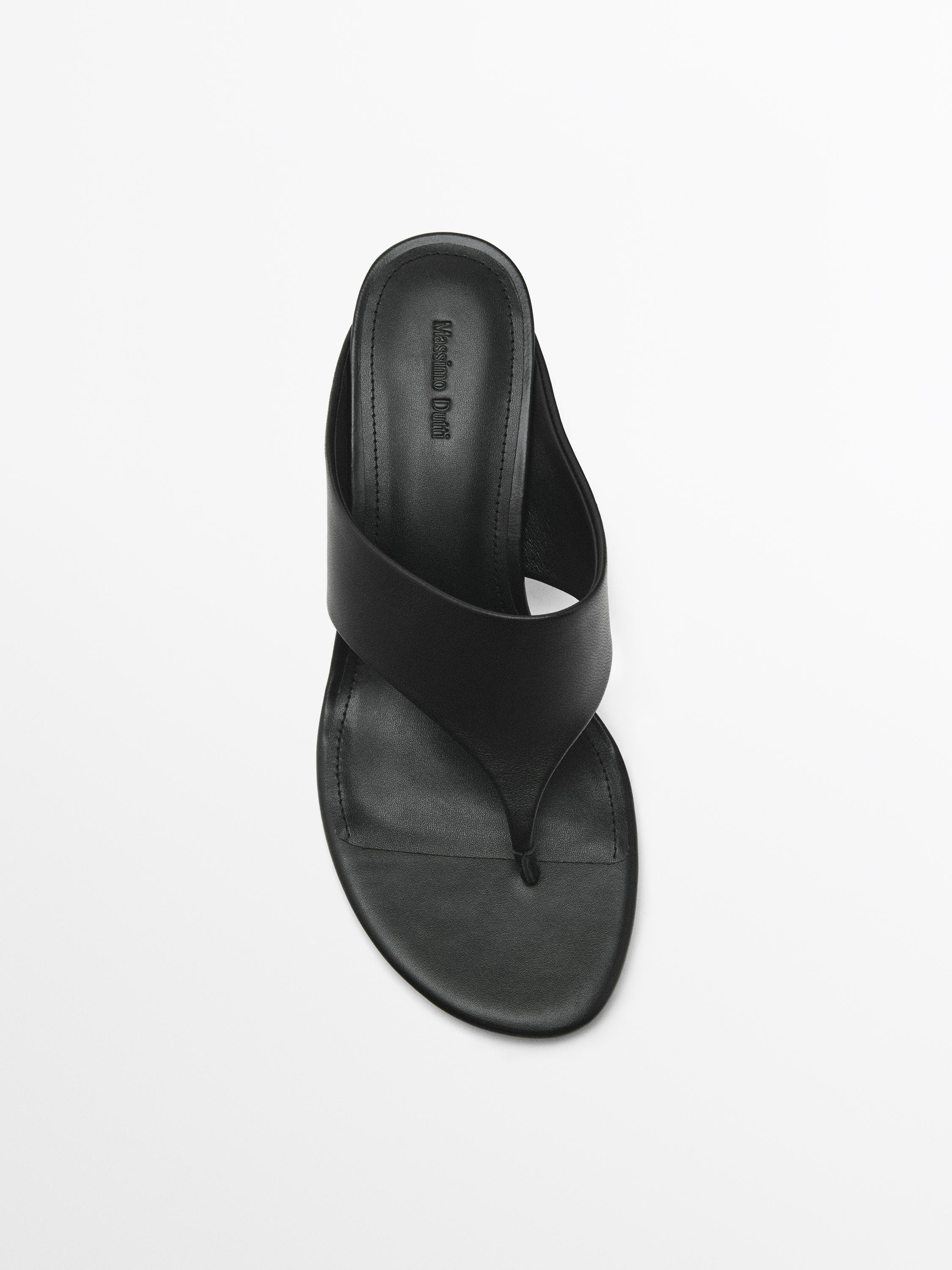Nappa high-heel sandals