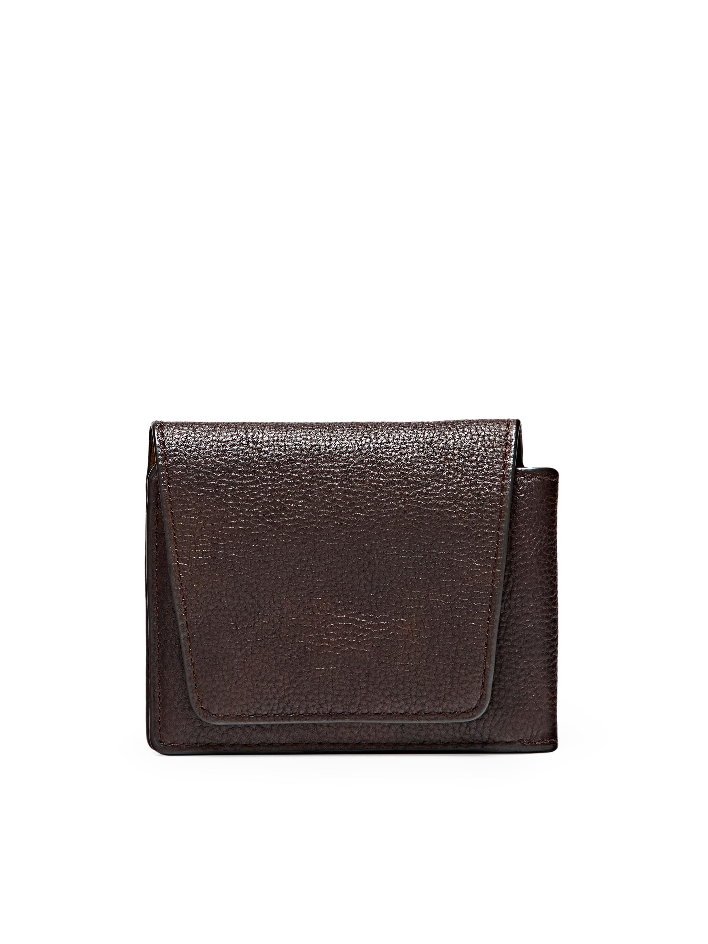 Nappa leather wallet — BROWN