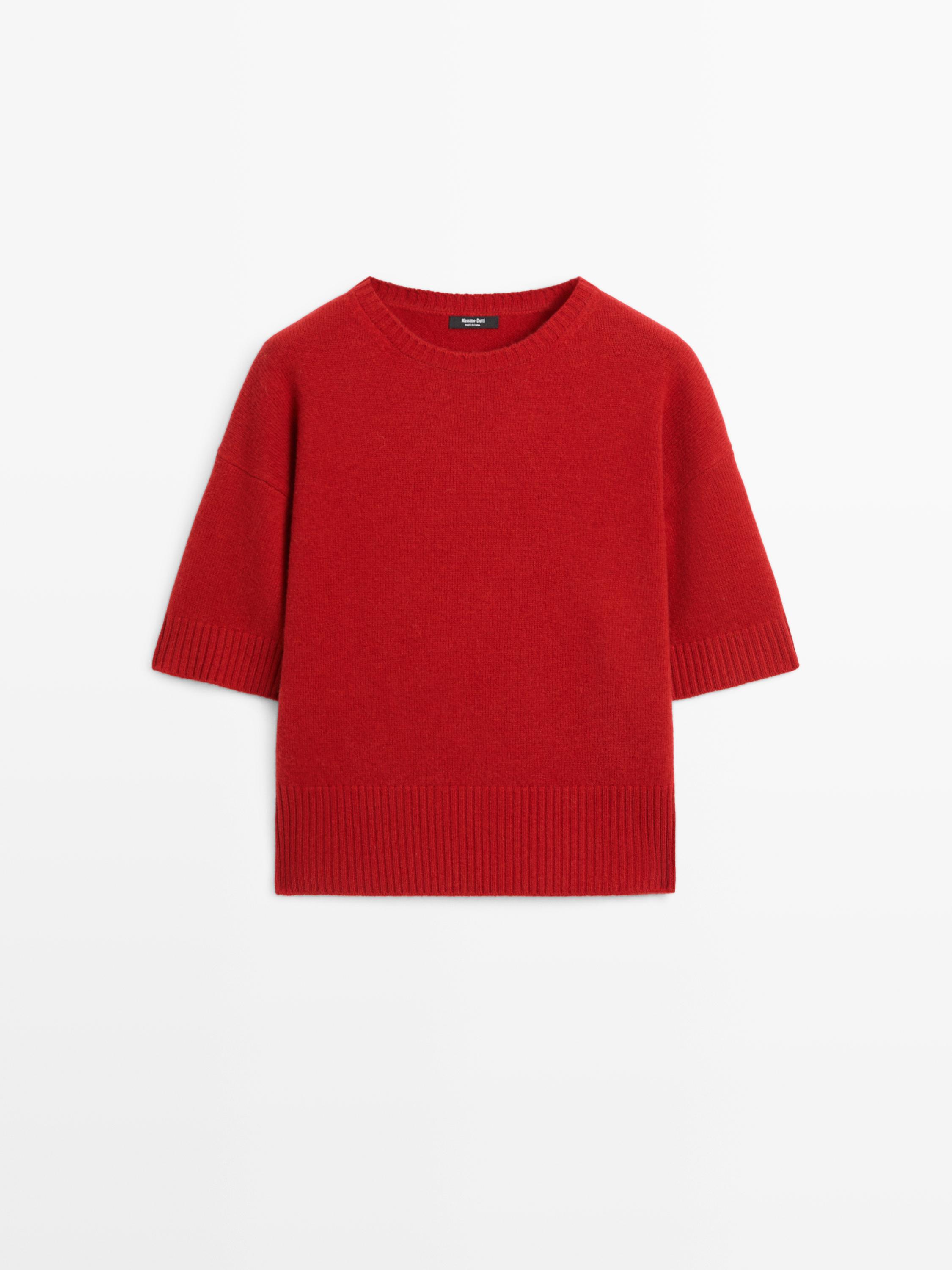 Jersey cuello redondo mezcla lana