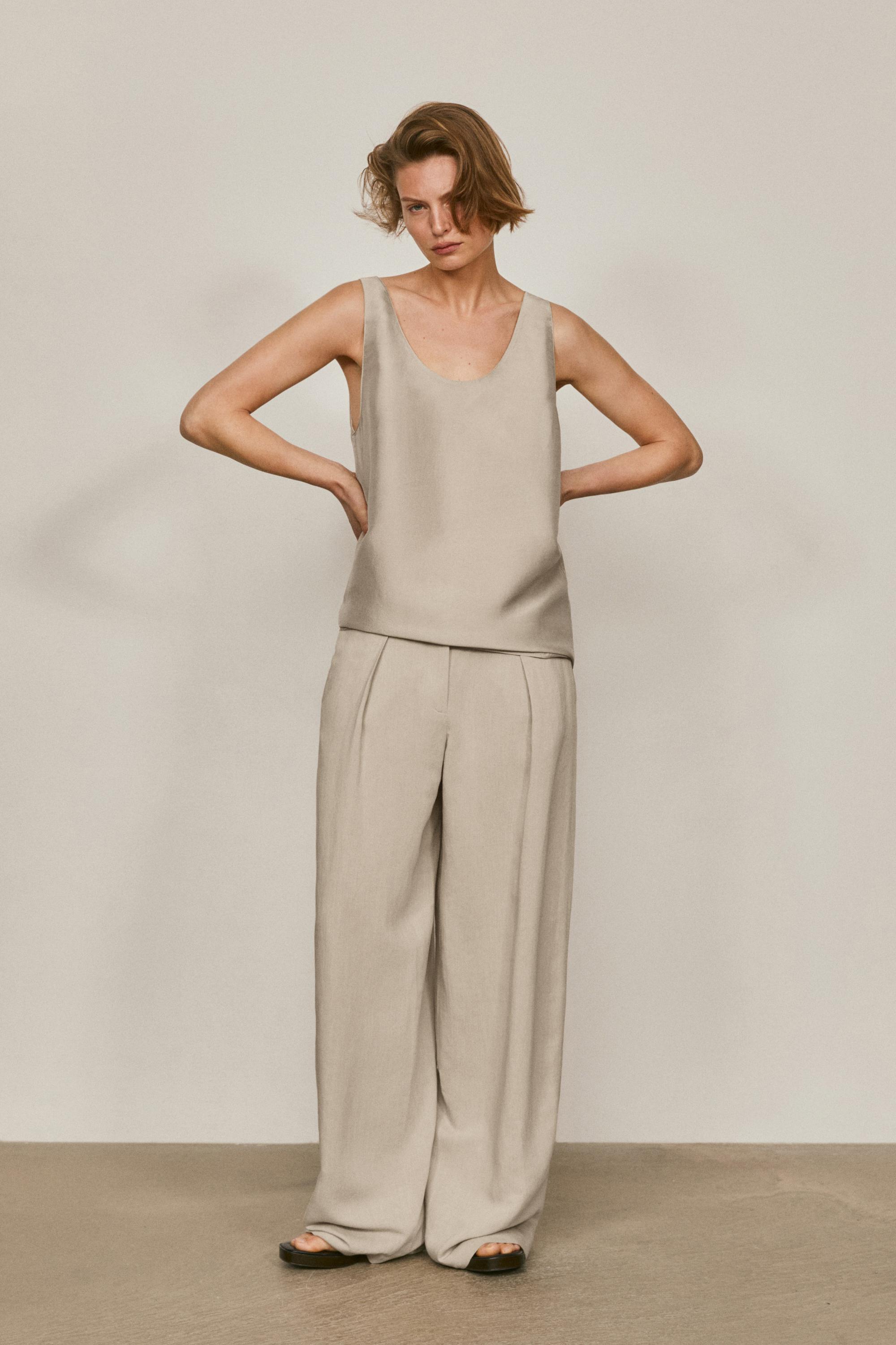 100% silk wide strap top - LIMITED EDITION