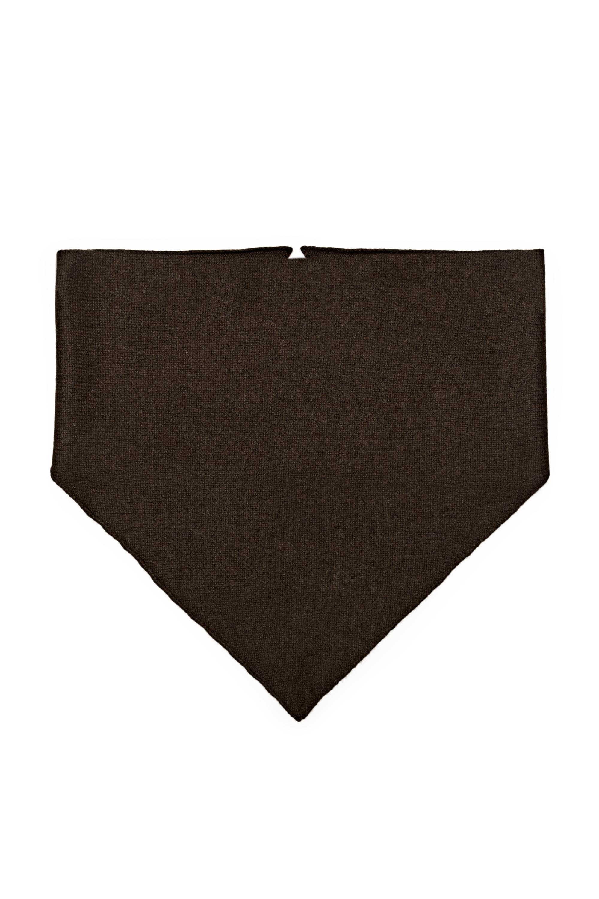 100% Cashmere Bandana — BROWN