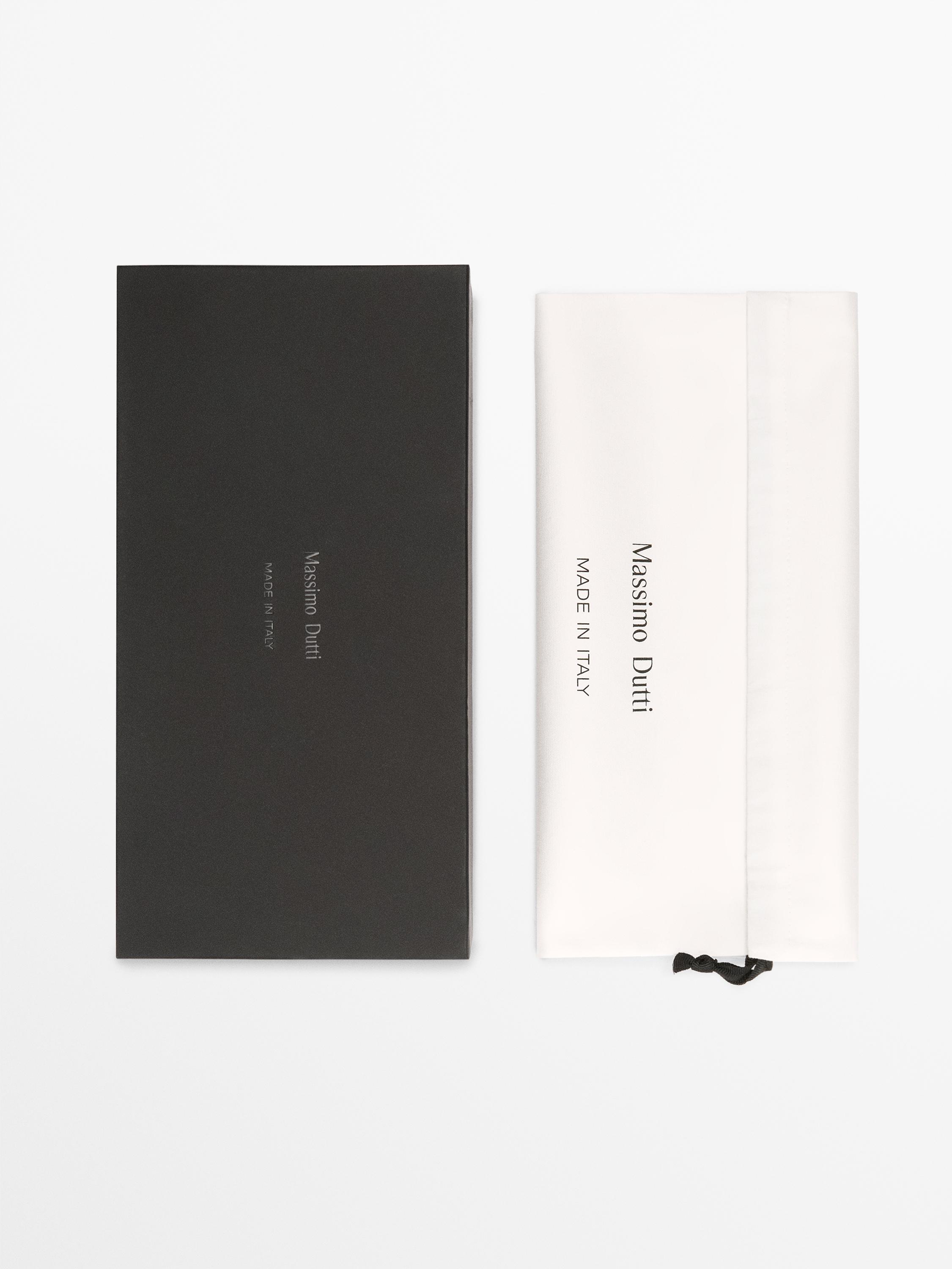 Leather heeled ankle boots - Made in Italy — BLACK