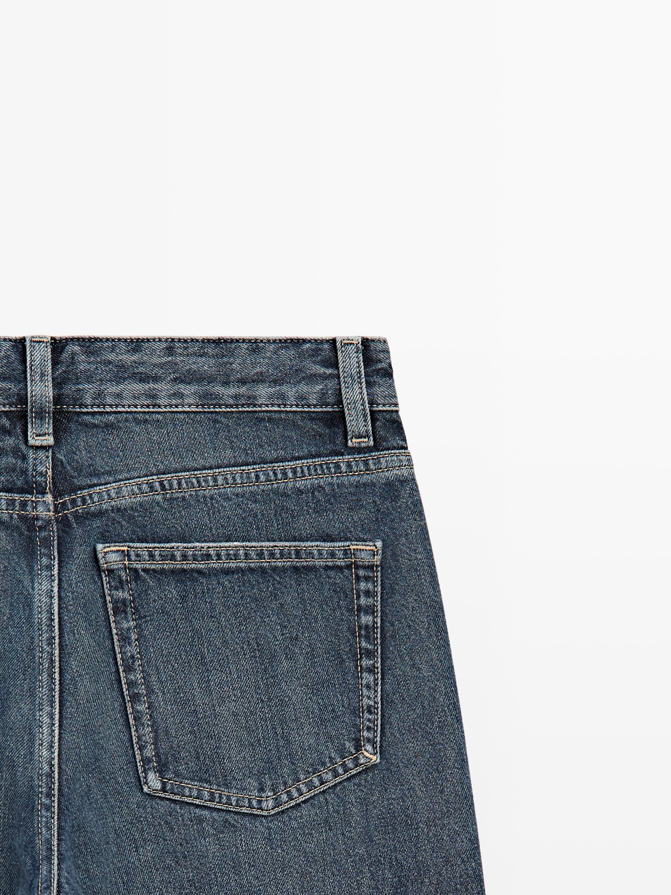 Mid-rise wide-leg jeans — MEDIUM BLUE