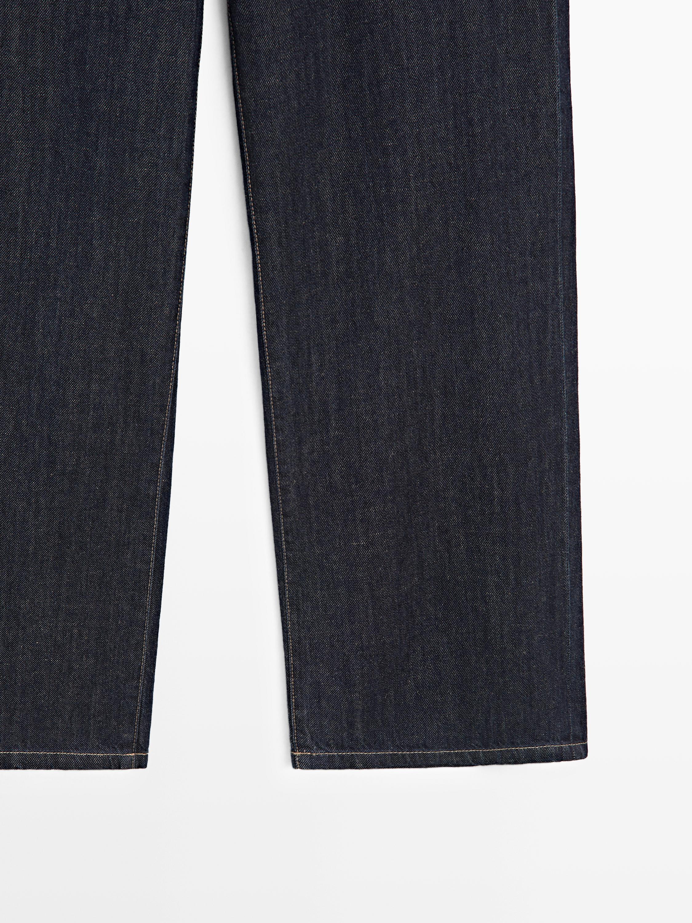 Loose straight-leg jeans — DARK BLUE