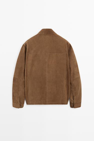 Lightweight suede overshirt — BROWN 6