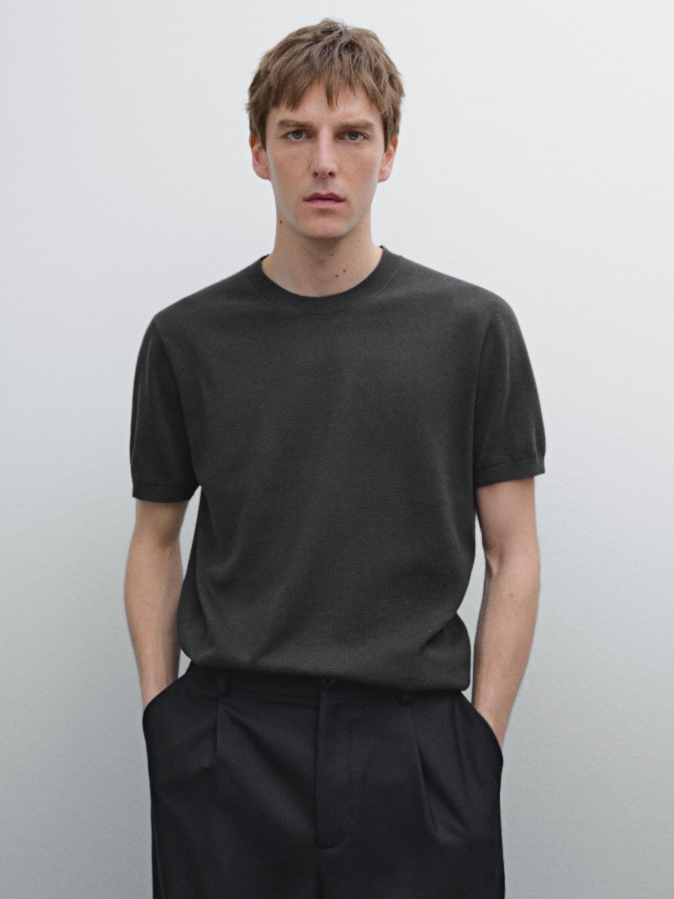 Jersey punto cuello redondo