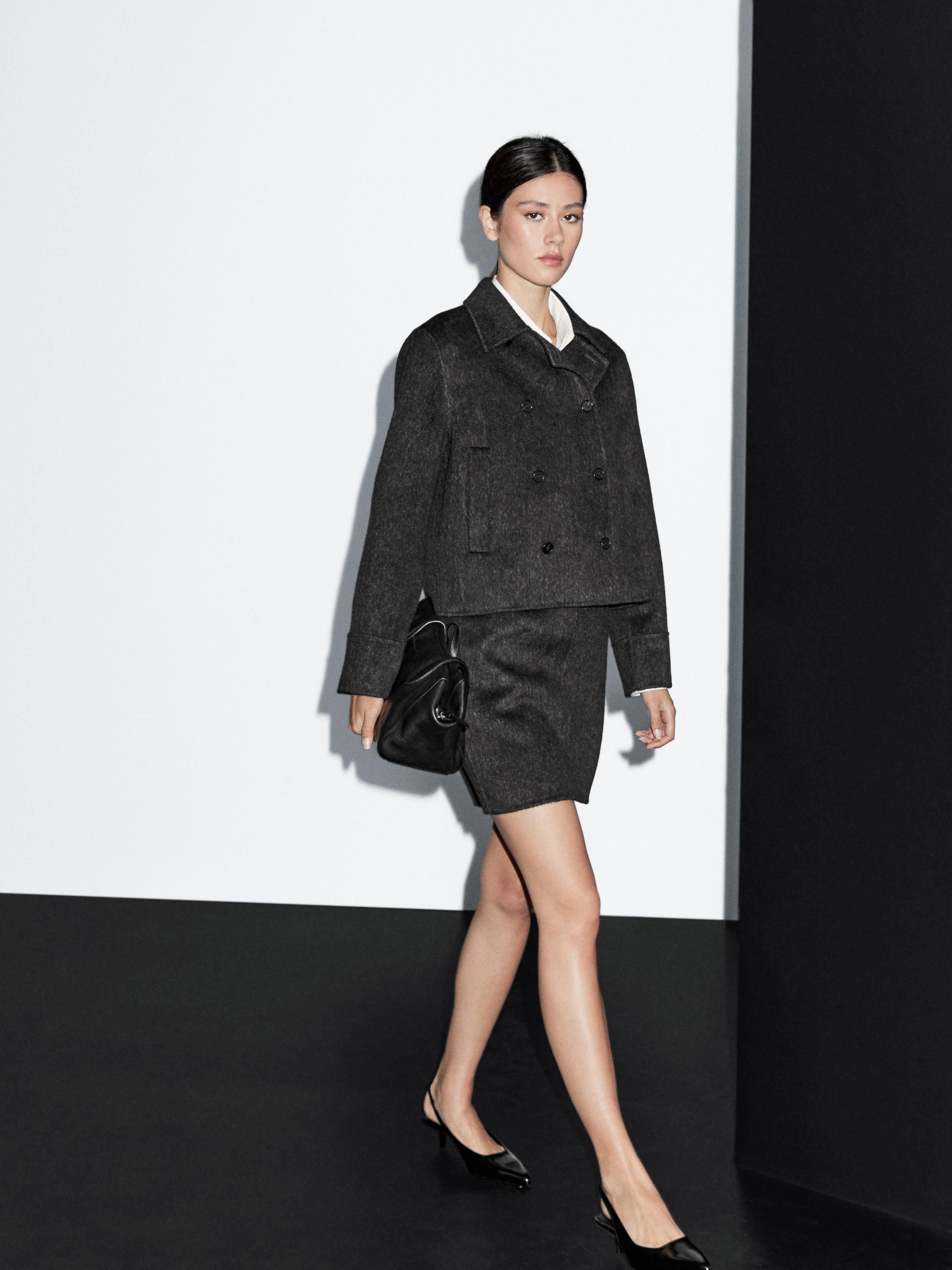 Short faux fur coat