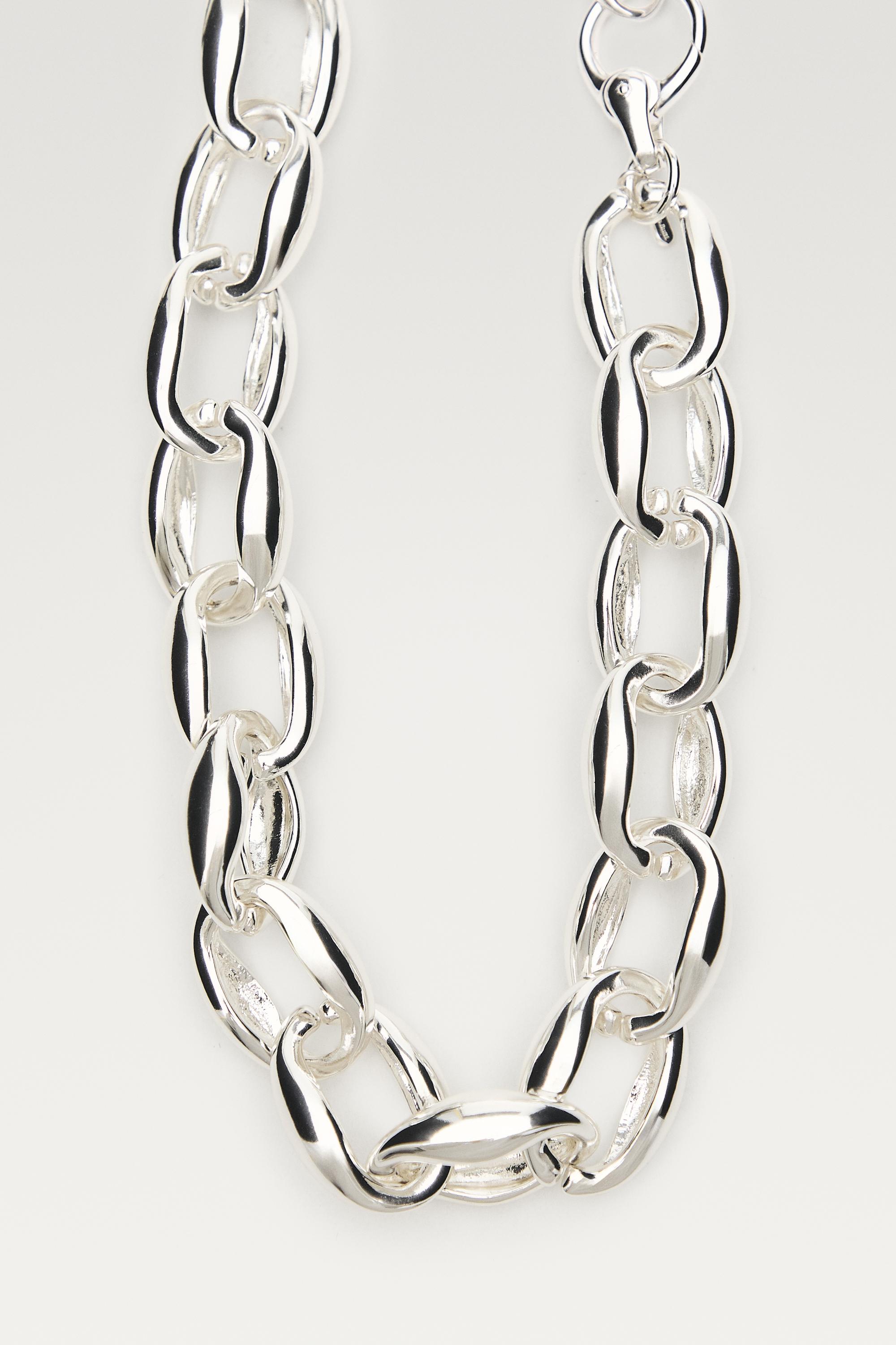 Chunky chain necklace — SILVER