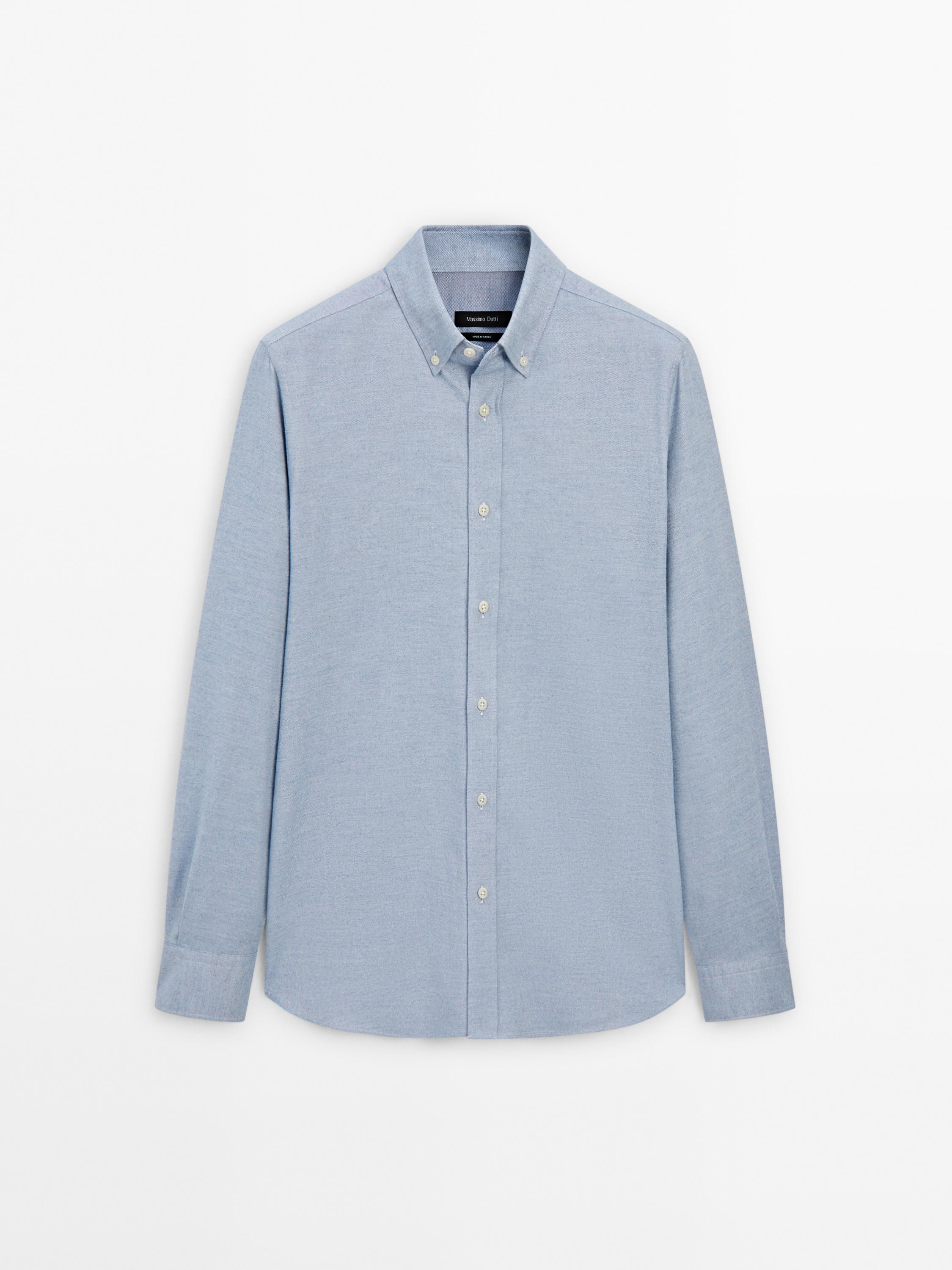 100% cotton melange shirt