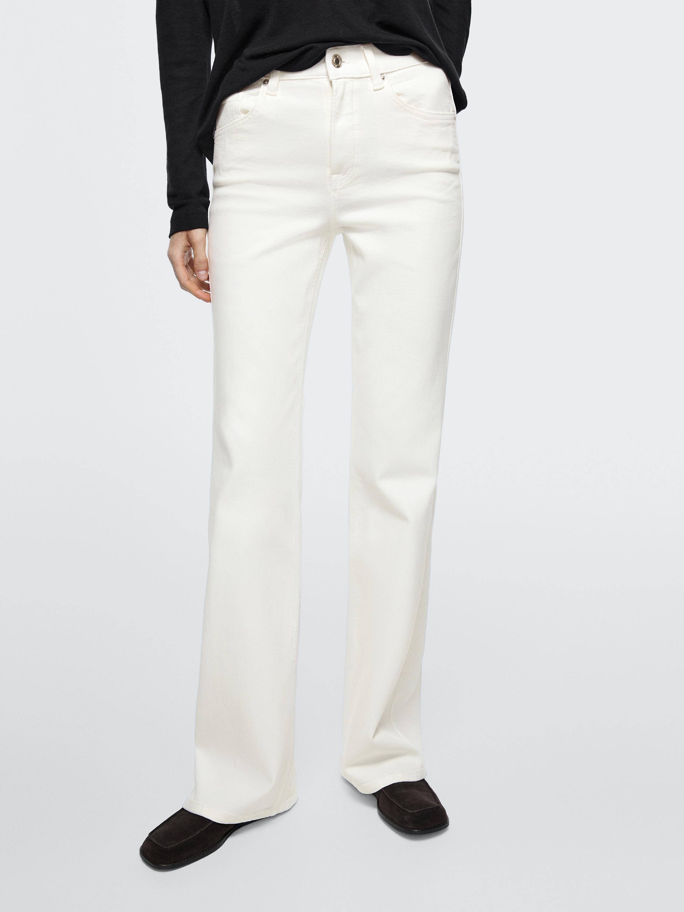 Skinny flare fit jeans — Off white