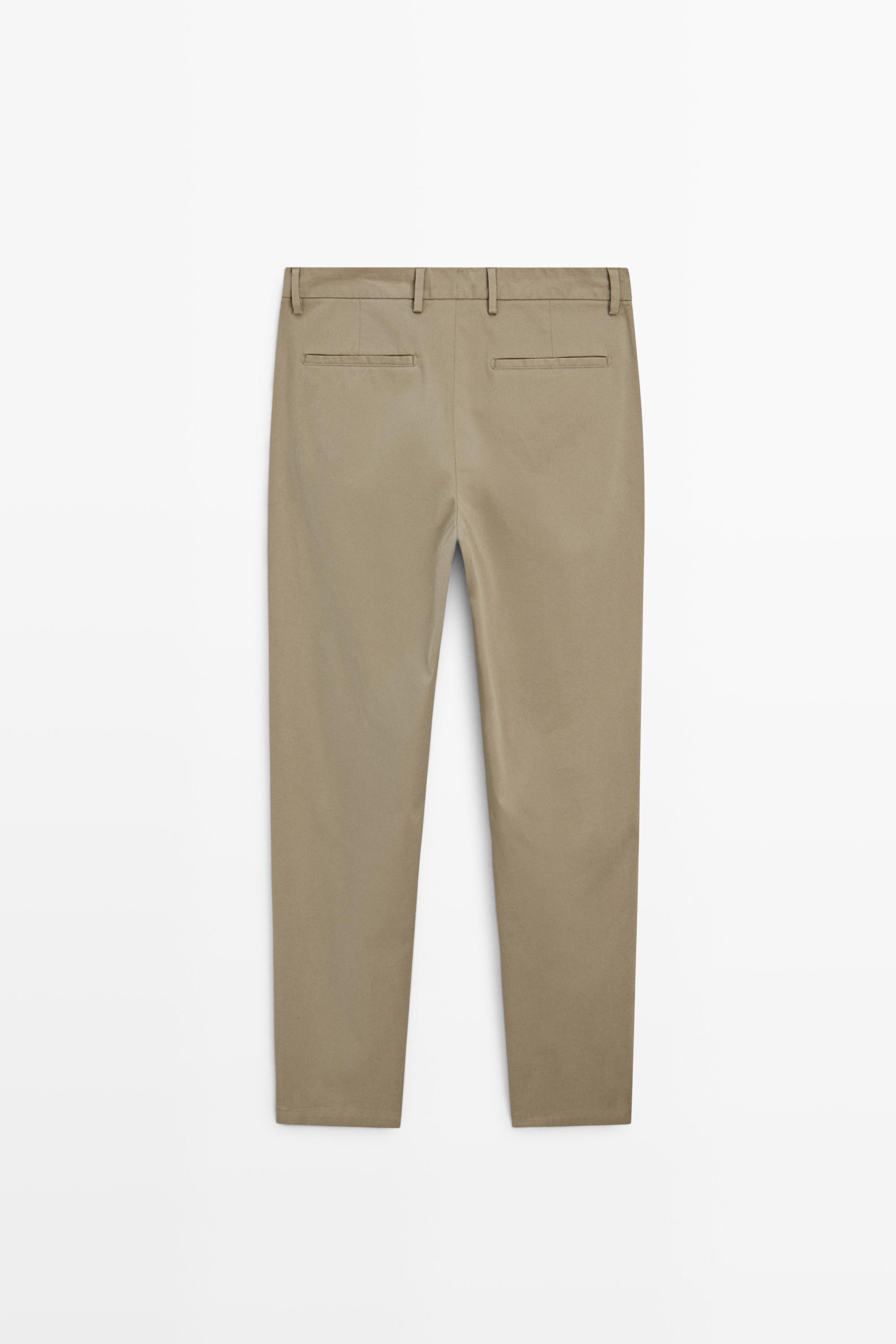 Slim fit cotton trousers — OCHRE