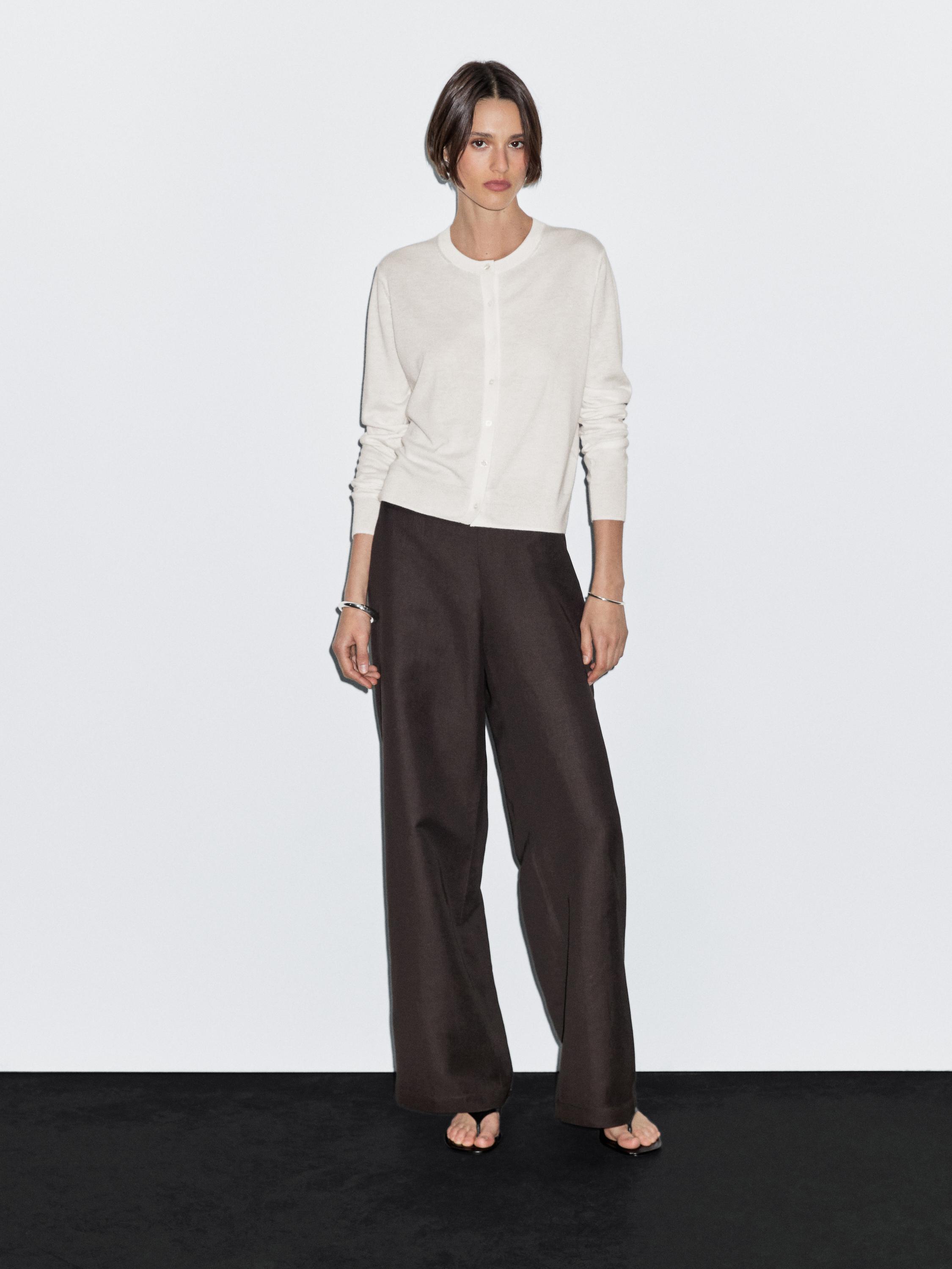 Cardigan Long Zara Pour Femme - Taille M - Occasion Très Bon État