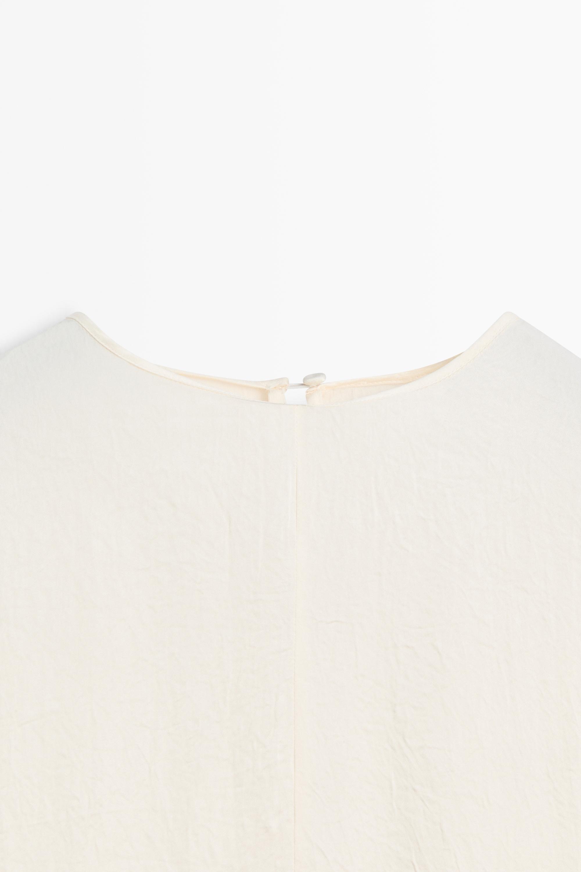 Midi dress with sash belt - STUDIO — Beige