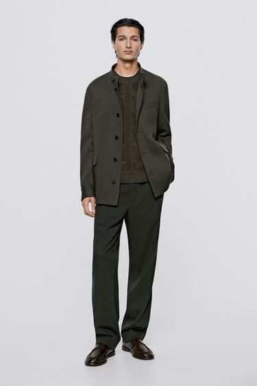 Stand collar overshirt - LIMITED EDITION — GREEN 1