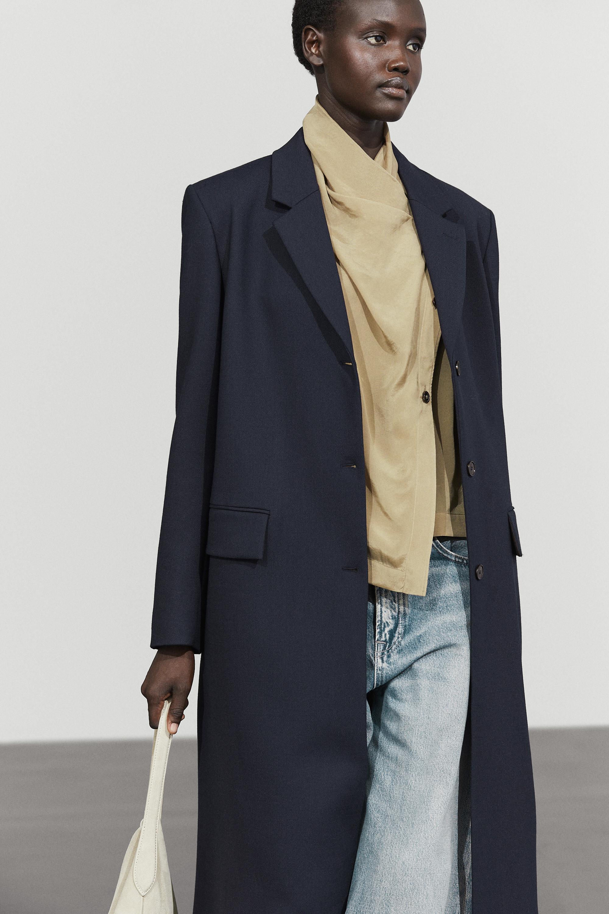 Wool blend coat