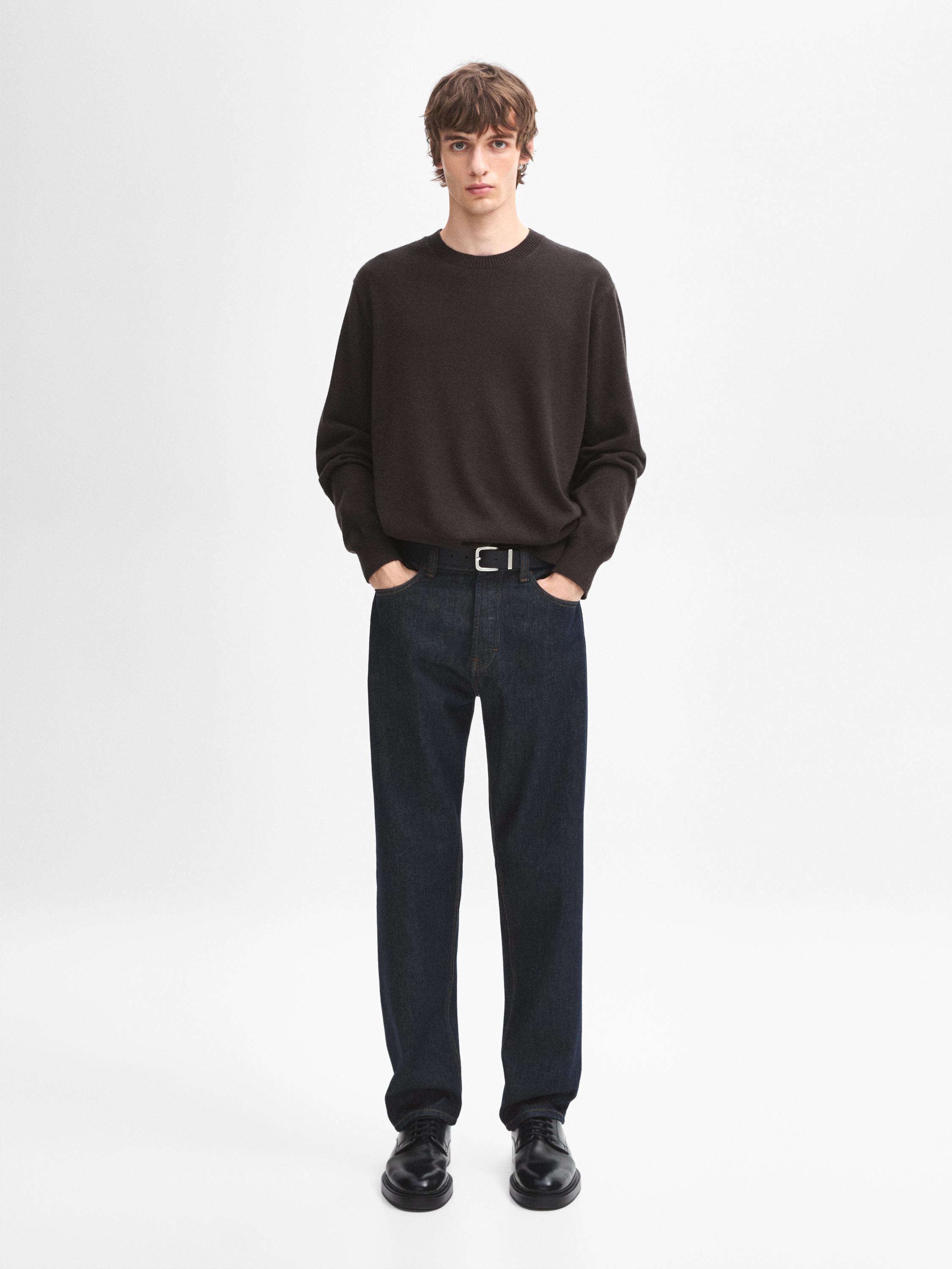Jersey cuello redondo 100% cashmere