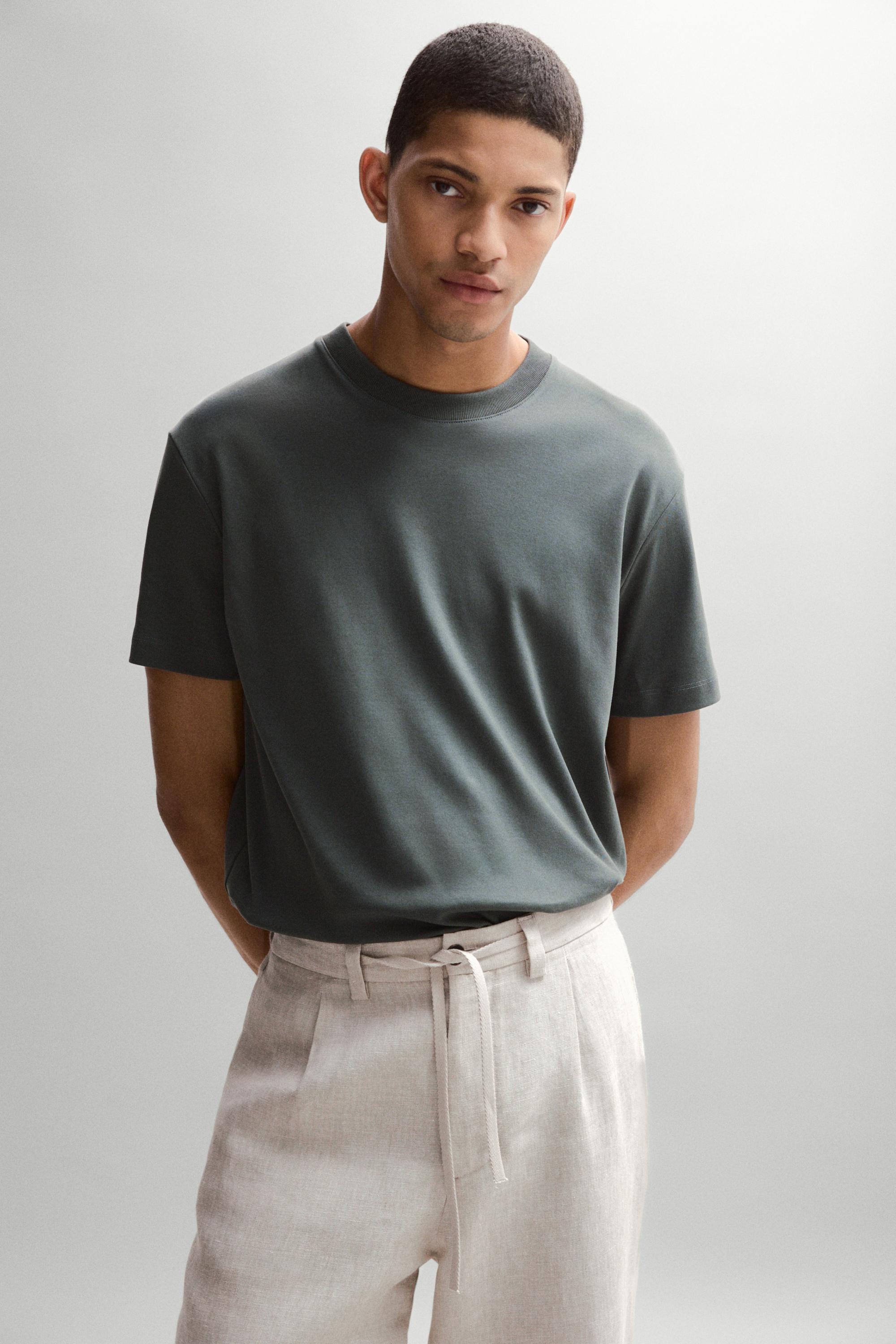 100% cotton short sleeve T-shirt — GREEN