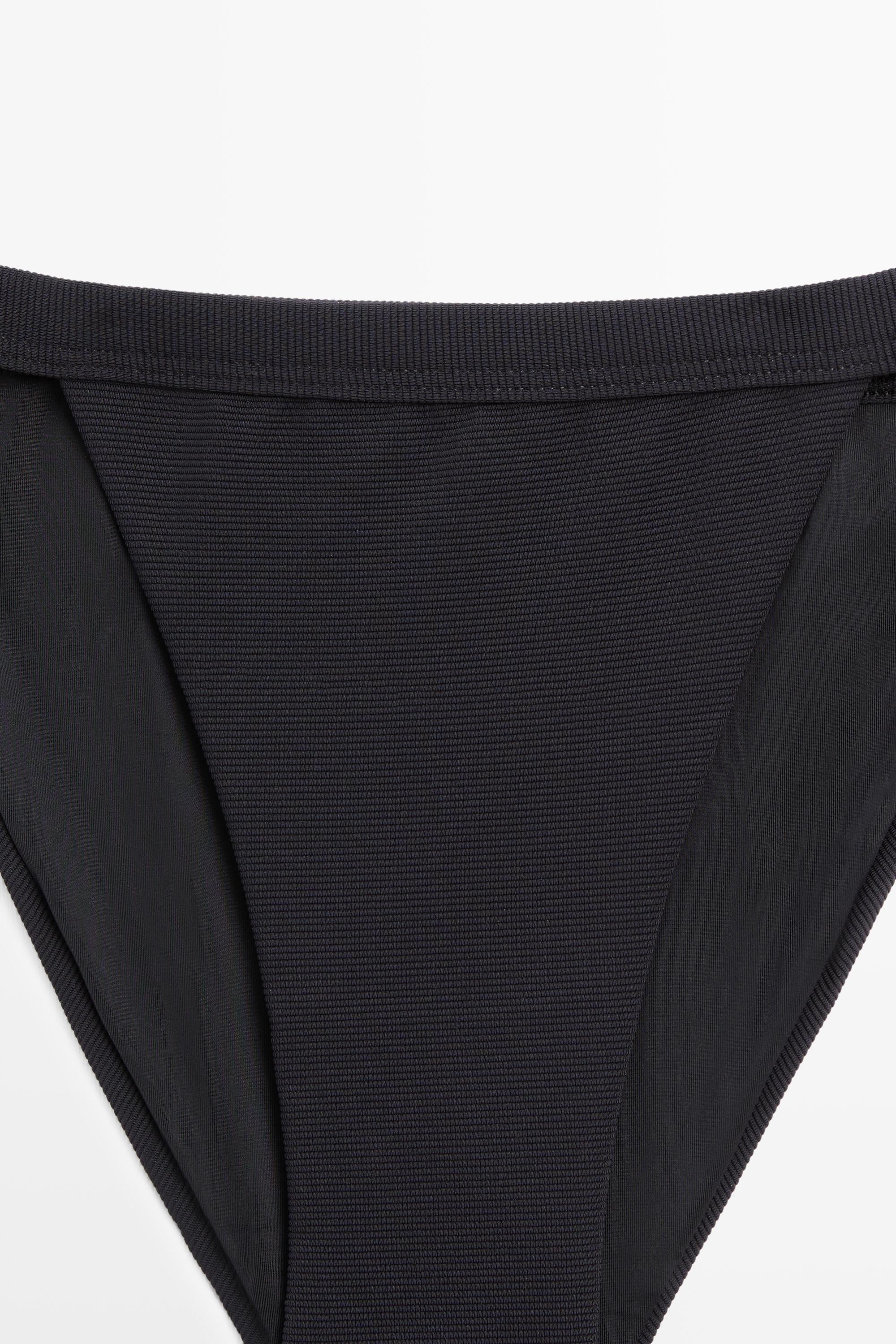 Triangle bikini bottoms — BLACK